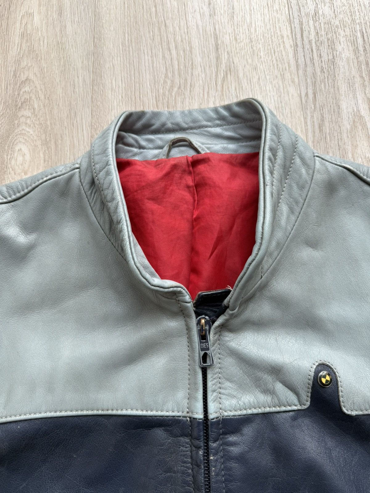 BMW Vintage 80's BMW Motorcycle Biker Leather Jacket Size US M / EU 48-50 / 2 - 9 Thumbnail