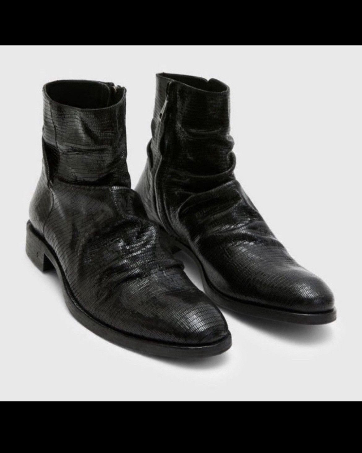 John Varvatos Morrison Eel skin sharpei boot 8.5 Size US 8.5 / EU 41-42 - 1 Thumbnail