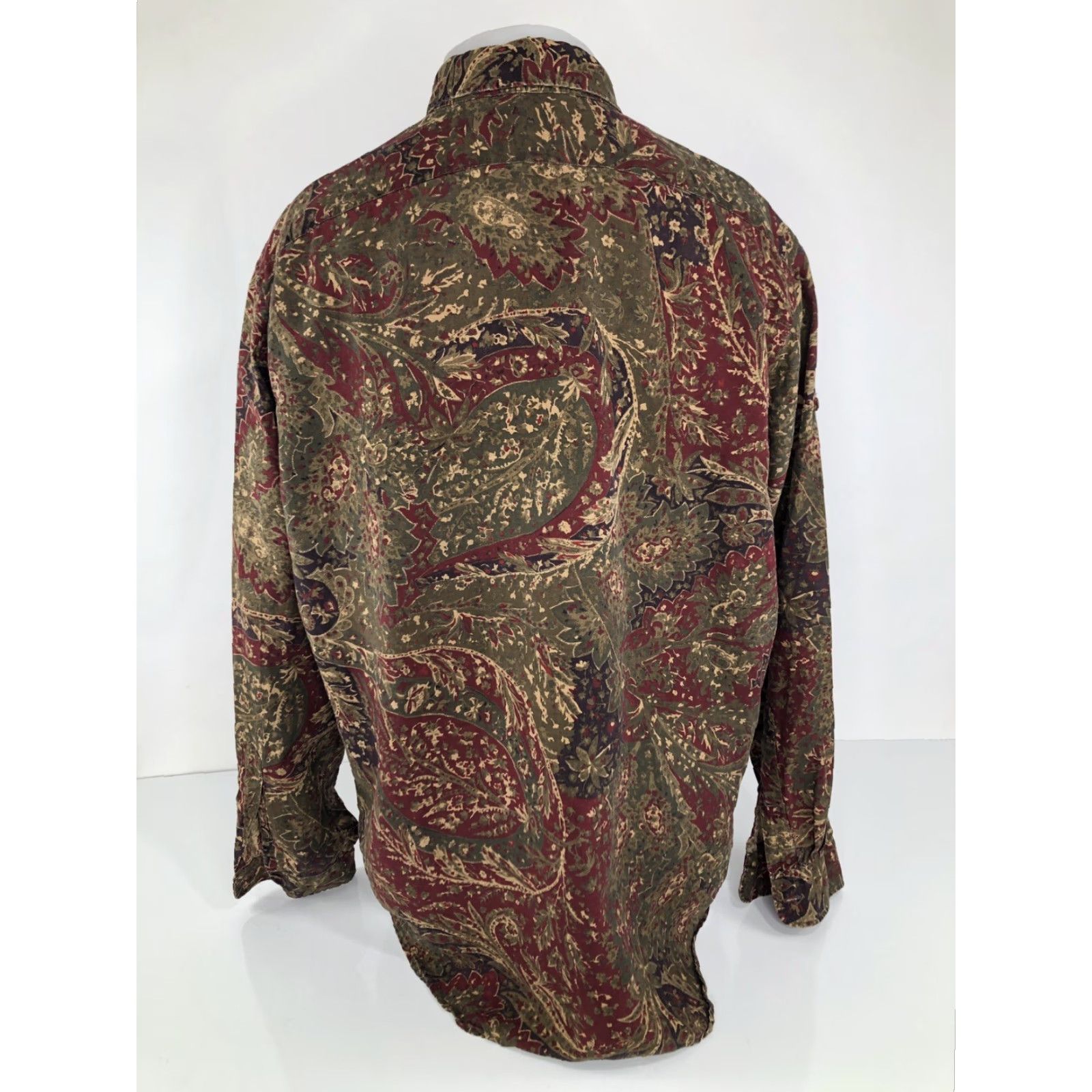 Polo Ralph Lauren POLO / RALPH LAUREN - SILK / LINEN Floral Paisley Mens XL Shirt Size US XL / EU 56 / 4 - 5 Thumbnail