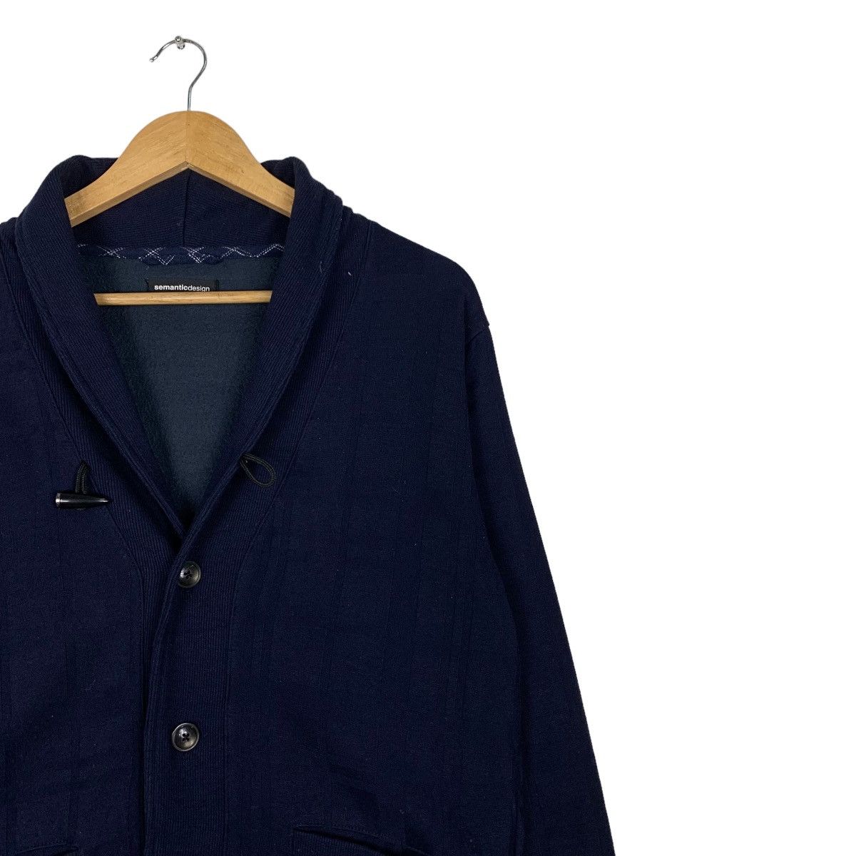 semanticdesign SEMANTIC DESIGN Navy Blue Casual Jacket #0968-C43 Size US M / EU 48-50 / 2 - 5 Thumbnail