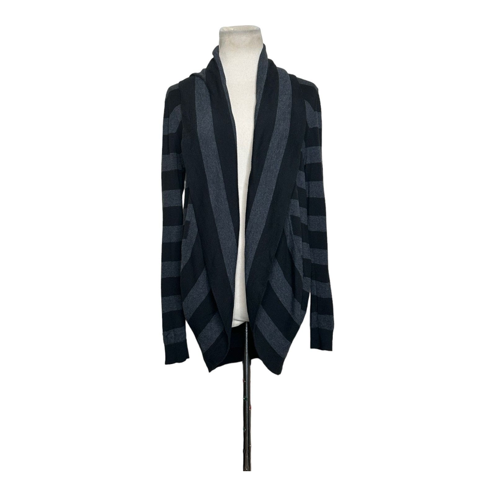 Loft Loft gray black open front long sleeves cardigan size M Size M / US 6-8 / IT 42-44 - 5 Thumbnail