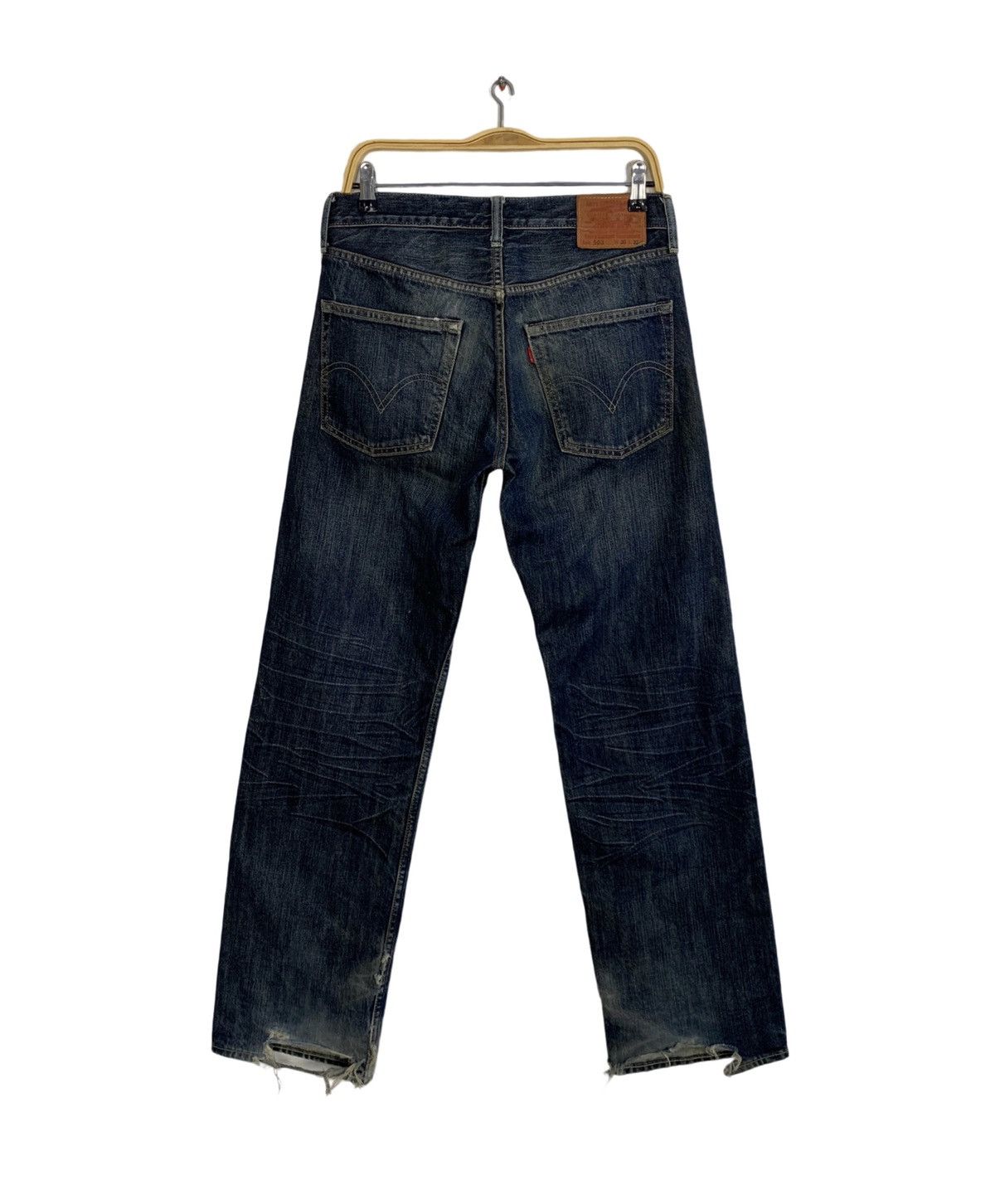 Other Levi’s Strauss Lot 503 Selvedge Indigo Distressed Denim Size US 30 / EU 46 - 2 Thumbnail