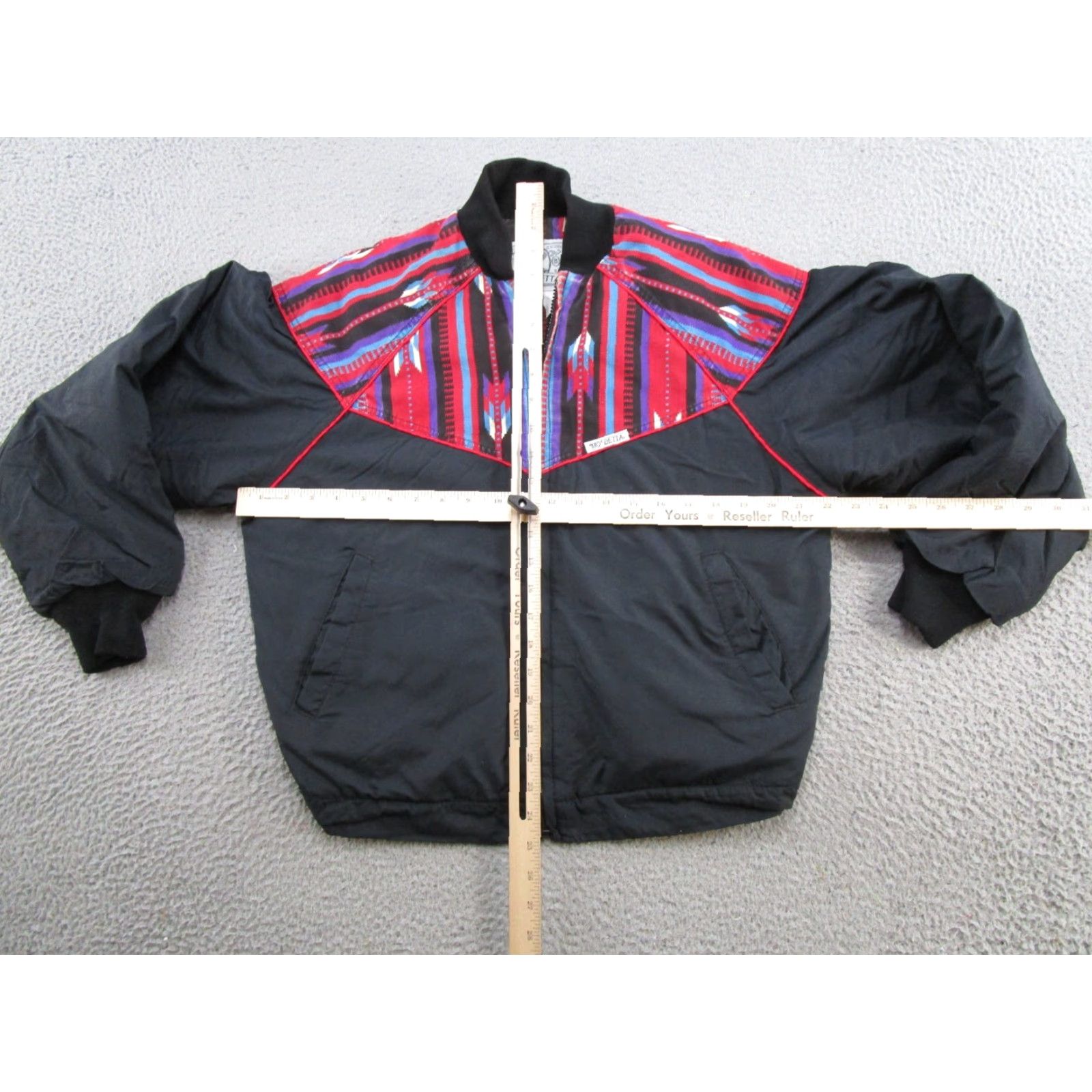 Vintage VINTAGE Mo Betta Jacket Mens S Black Southwestern Aztec Bomber 90s READ Size US S / EU 44-46 / 1 - 5 Thumbnail