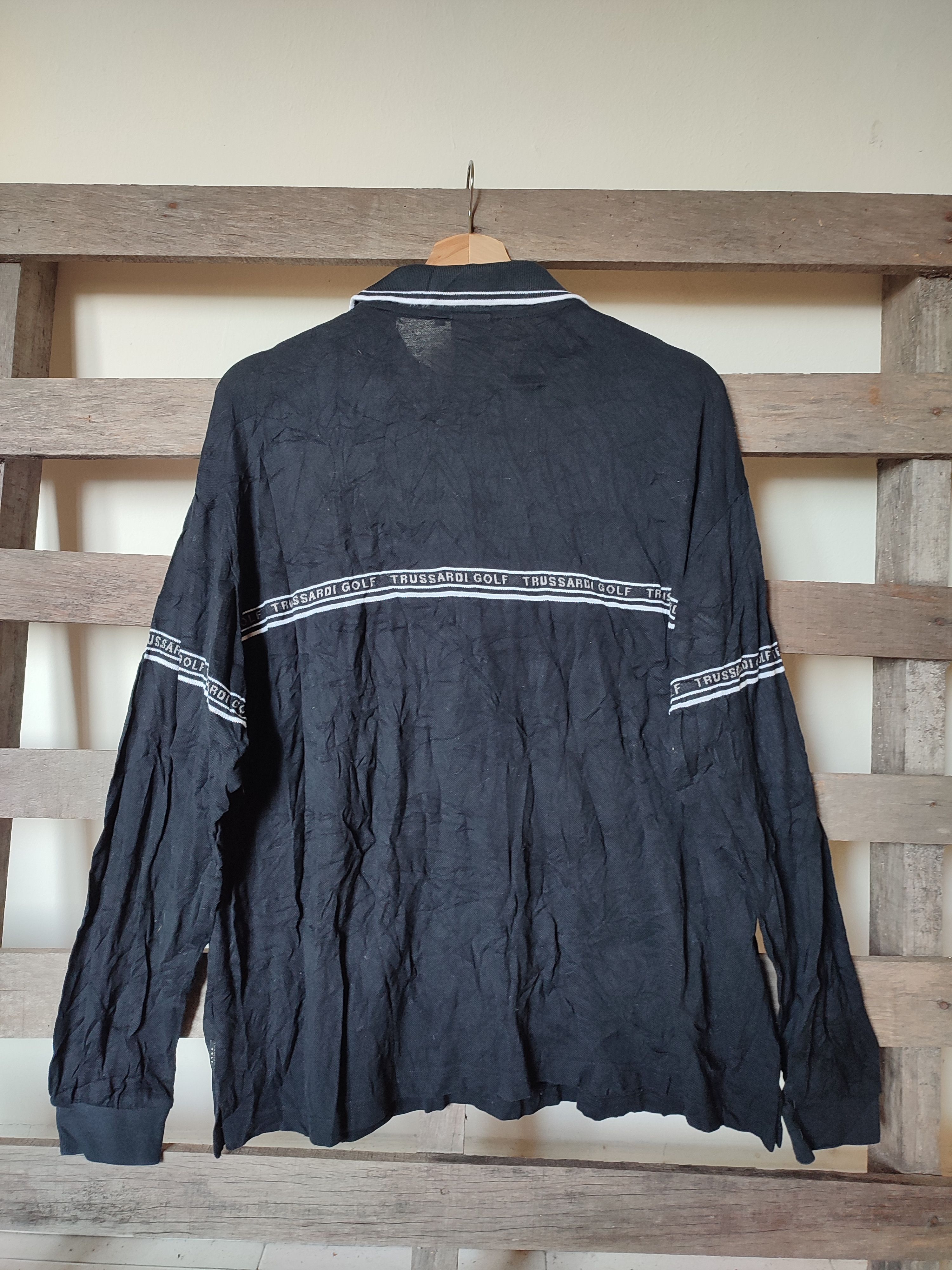 Trussardi Long Sleeve Trussardi Half Zipper Vintage Size US L / EU 52-54 / 3 - 3 Thumbnail