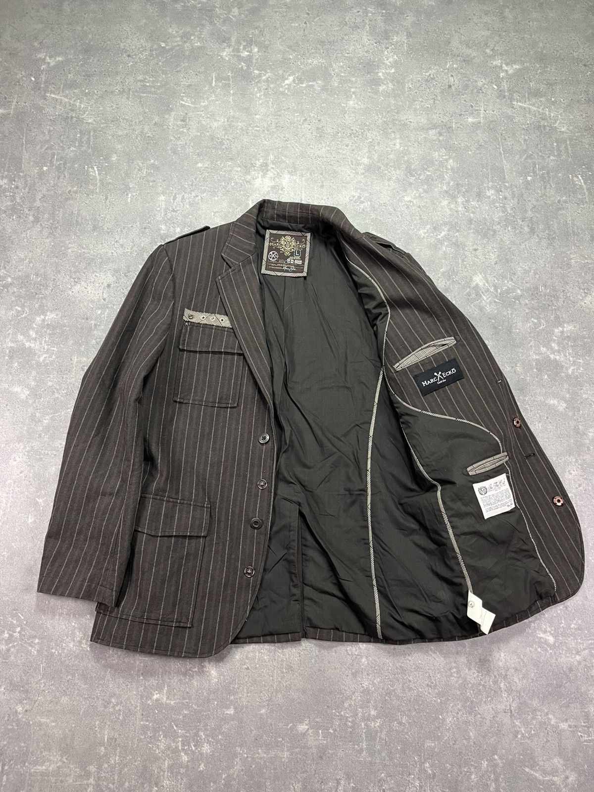 Marc Ecko Marc Ecko Immortalize Embroidered Blazer Jacket 00s Y2K L Size US L / EU 52-54 / 3 - 6 Thumbnail