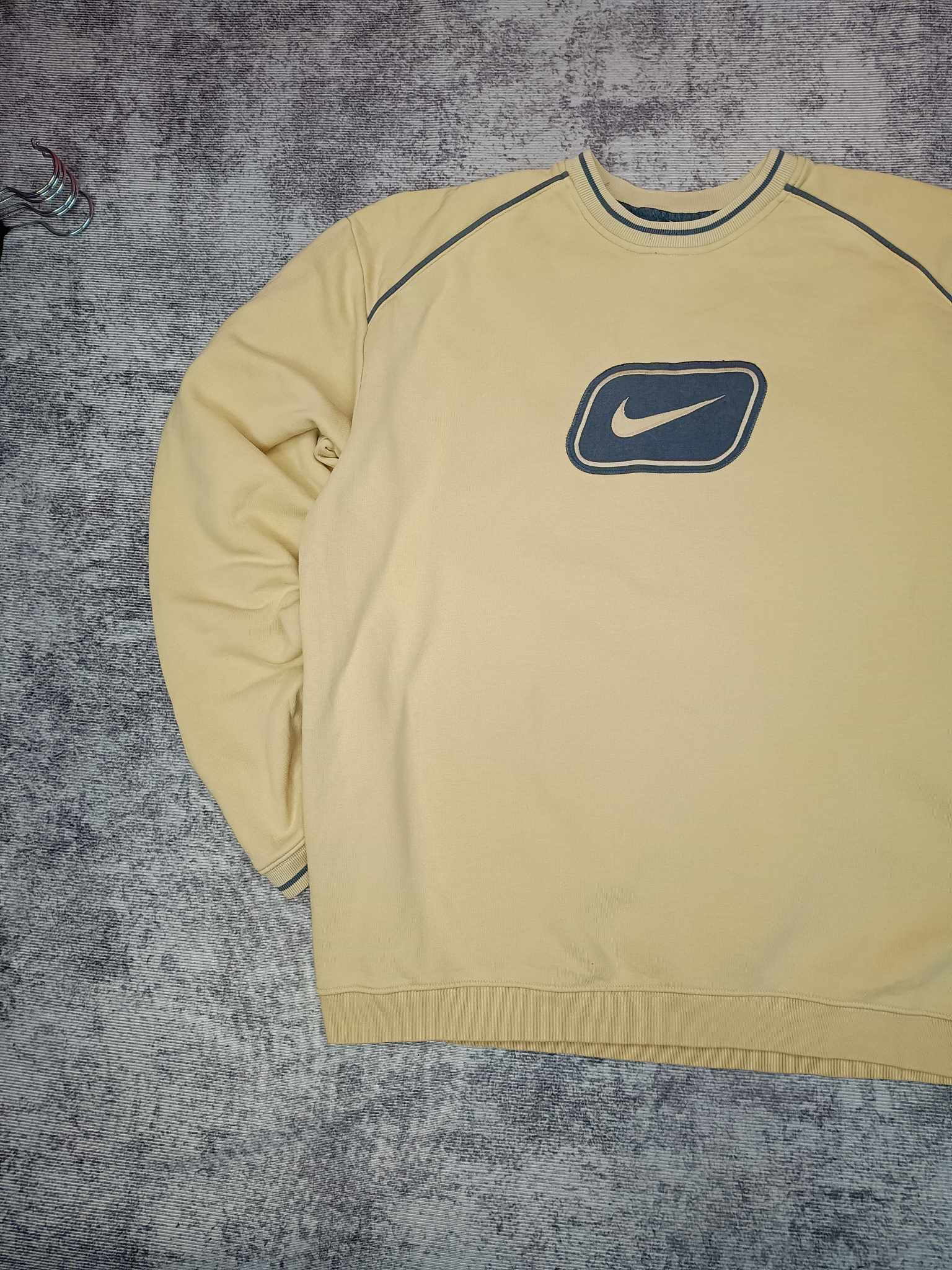 Nike × Vintage nike sweatshirt Vintage 90s 00s Rare Big Swoosh embroidered Size US XL / EU 56 / 4 - 4 Thumbnail