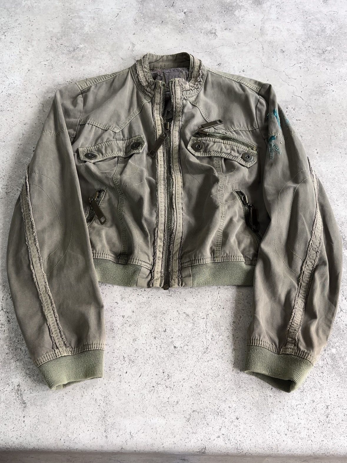 Japanese Brand Vintage Cropped Distressed Faded Cargo LGB Style Jacket Size US S / EU 44-46 / 1 - 1 Thumbnail