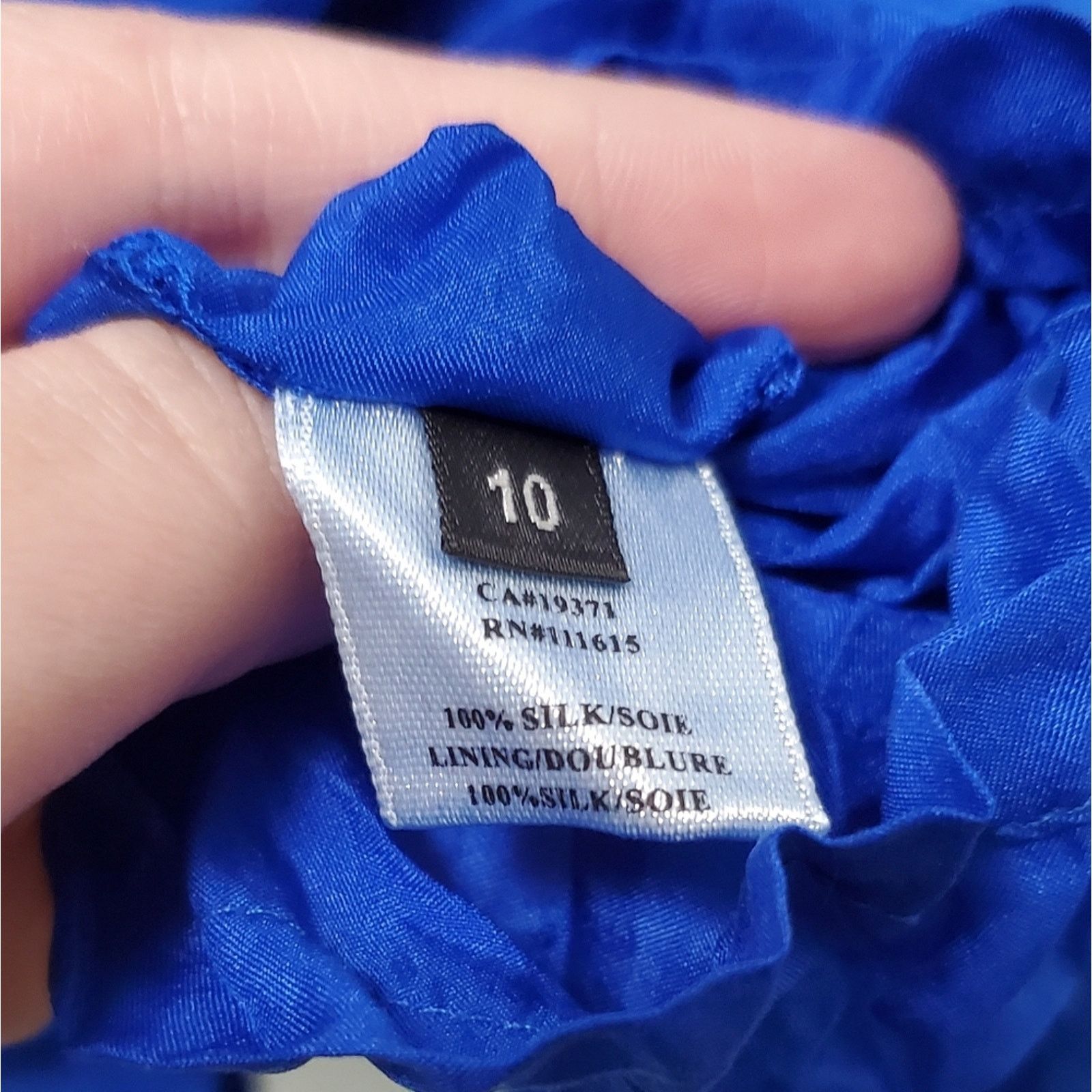 Robert Rodriguez Robert Rodriguez Royal Blue Silk One-Shoulder Cocktail Dress Size L / US 10 / IT 46 - 12 Thumbnail