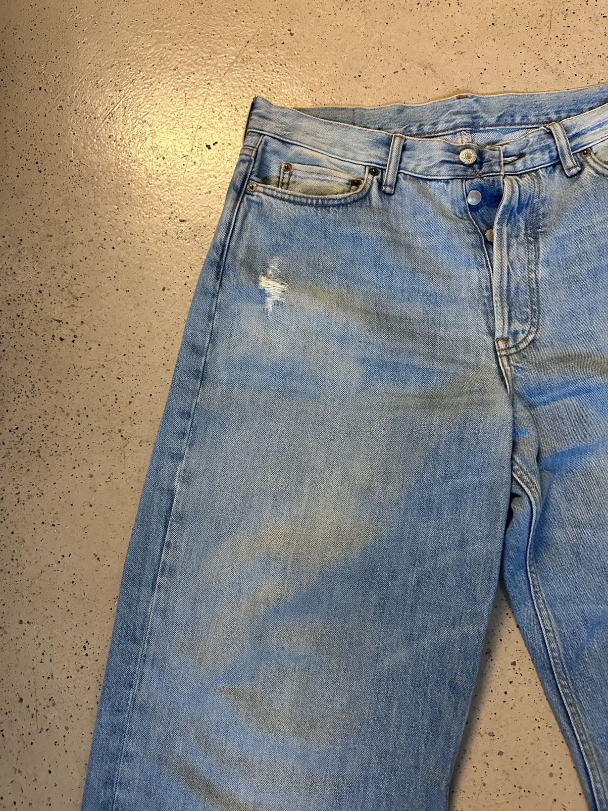 Acne Studios Acne Studios 1981M Light Blue Vintage Denim Size US 32 / EU 48 - 9 Thumbnail