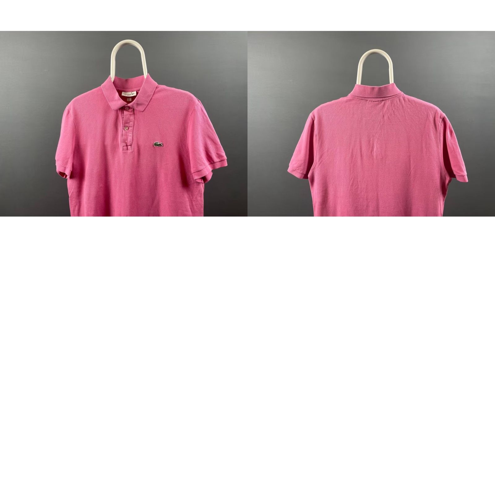 Lacoste Lacoste Polo Shirt Mens Slim Fit Pink Short Sleeve Button Up Golf Casual Shirt Slim Fit Lacoste Mens Polo Shirt Pink Short Sleeve Button Up Size US L / EU 52-54 / 3 - 8 Thumbnail