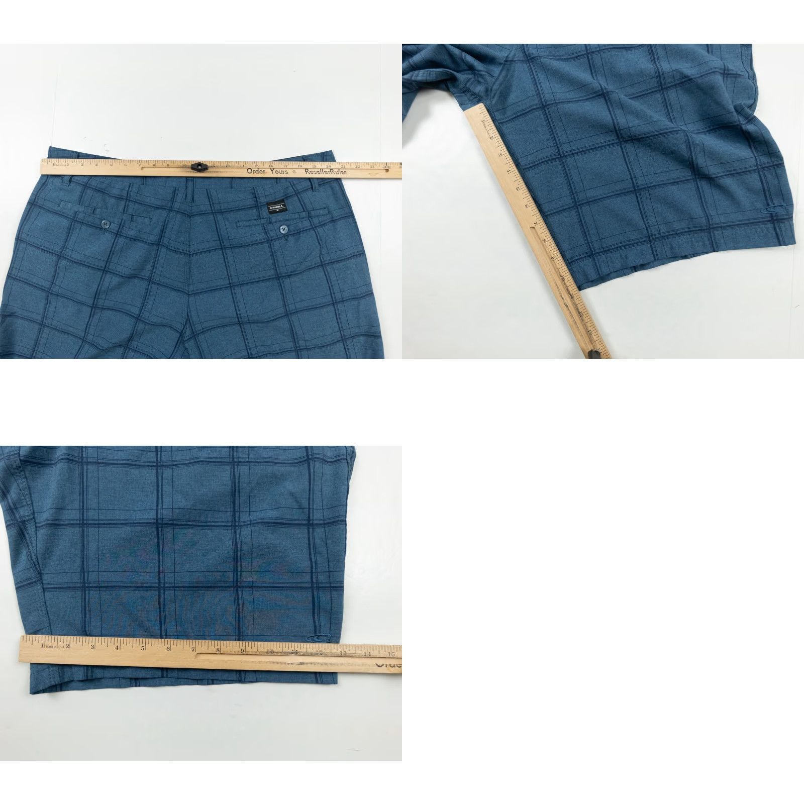 O'Neill O'Neill Men's Chino Shorts 11" Inseam Flat Front Stretch Blue 40 Adult Regular Casual Logo 5-Pocket Mens Size US 40 / EU 56 - 8 Thumbnail