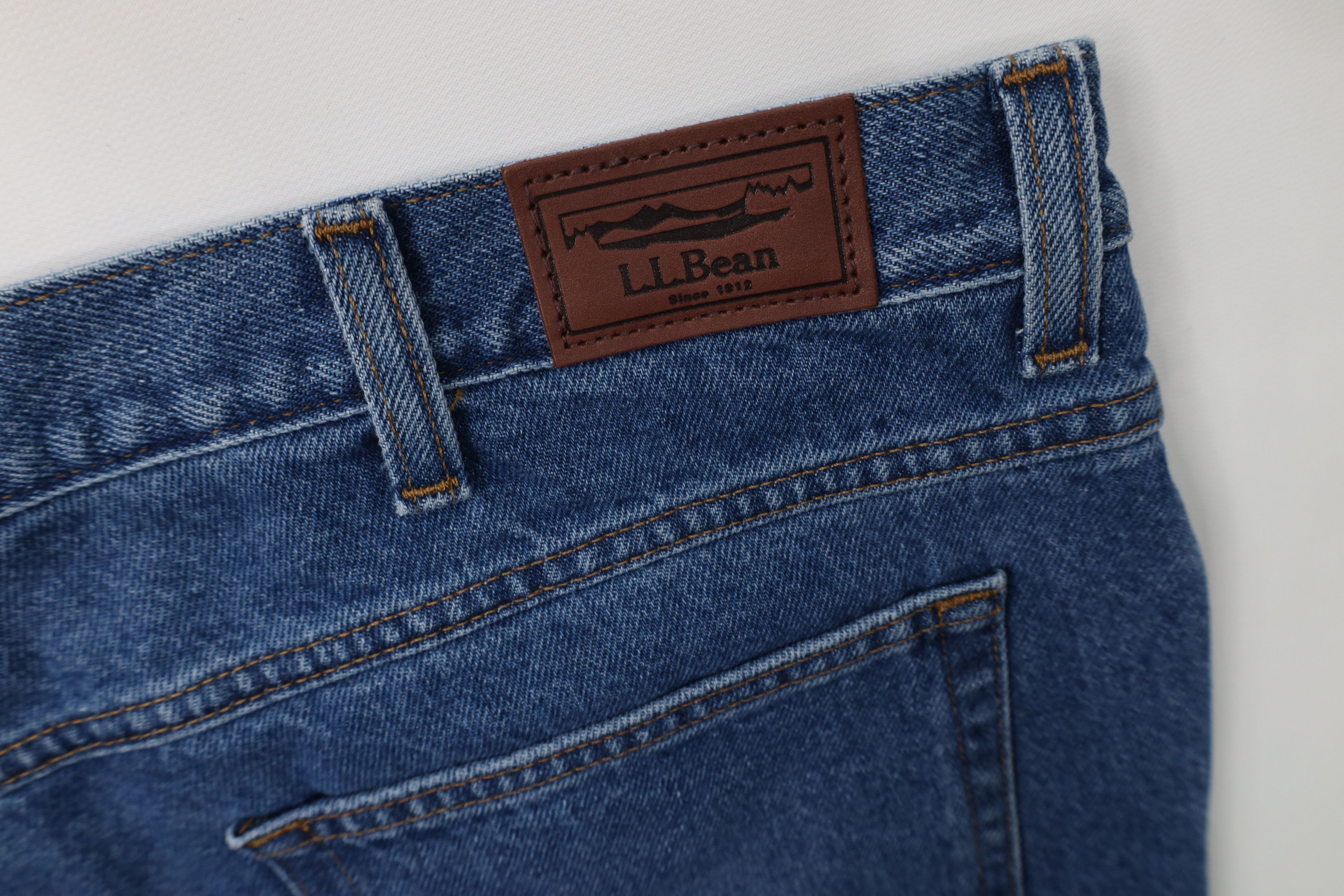 L.L. Bean Vintage Y2K LL Bean Natural Fit Flannel Lined Denim Jeans Size US 40 / EU 56 - 12 Thumbnail