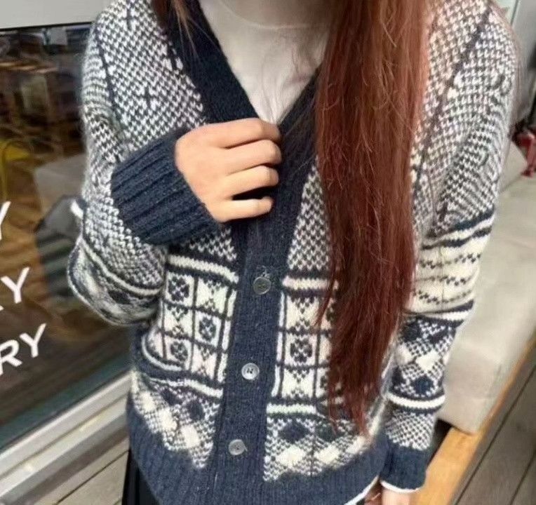 Thom Browne Thom Browne Logo Knit Cardigan Size US M / EU 48-50 / 2 - 8 Thumbnail