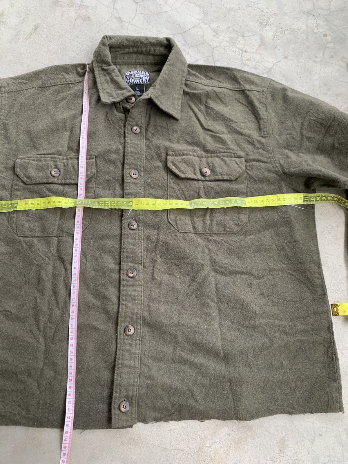 Vintage Cropped button up shirt double pocket C&C boxy Size US L / EU 52-54 / 3 - 7 Thumbnail