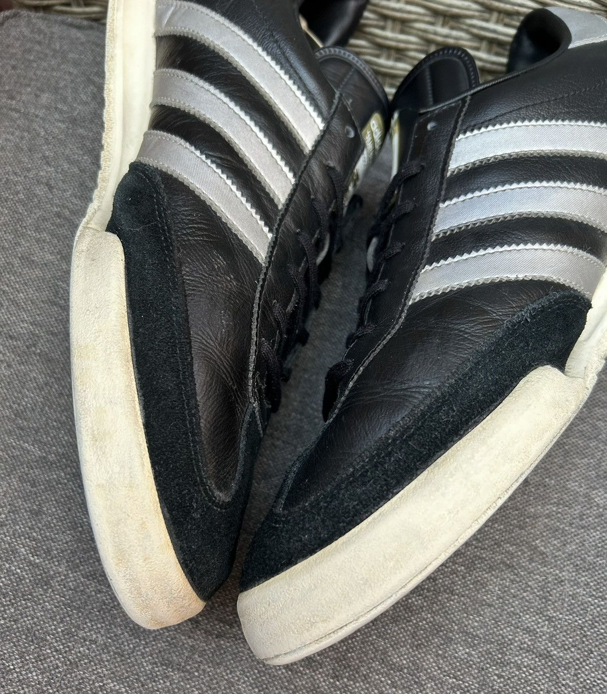Adidas 2010 Adidas Beckenbauer Allround Leather Low Top Trainers Size US 12.5 / EU 45-46 - 9 Thumbnail