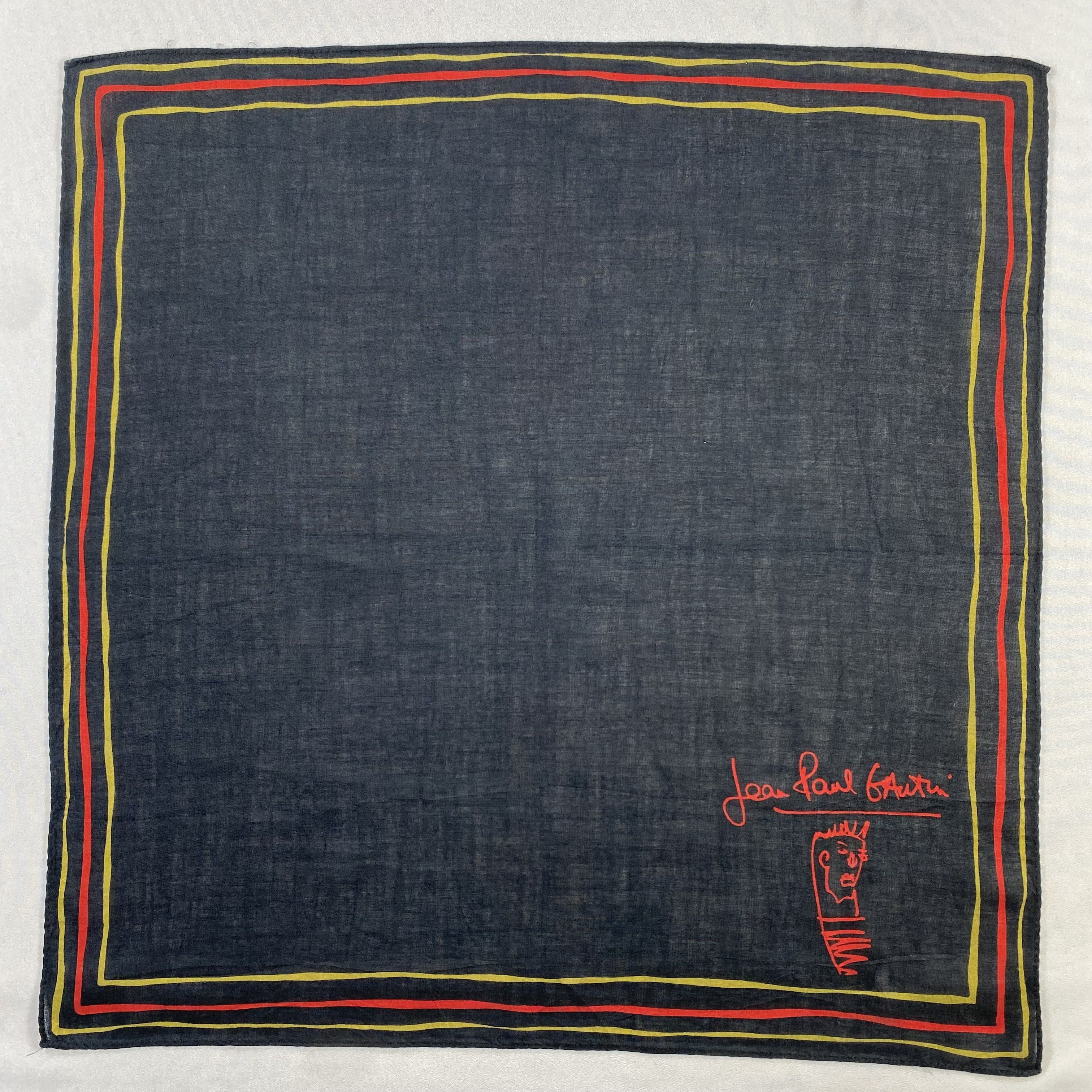 Jean Paul Gaultier × Vintage Jean Paul Gaultier Bandana/ Handkerchief / Neckerchief-P1855 Size ONE SIZE - 1 Thumbnail
