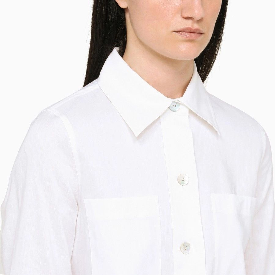 Vince o1d2blof1124 Long Sleeves T-Shirt in White Size S / US 4 / IT 40 - 4 Thumbnail