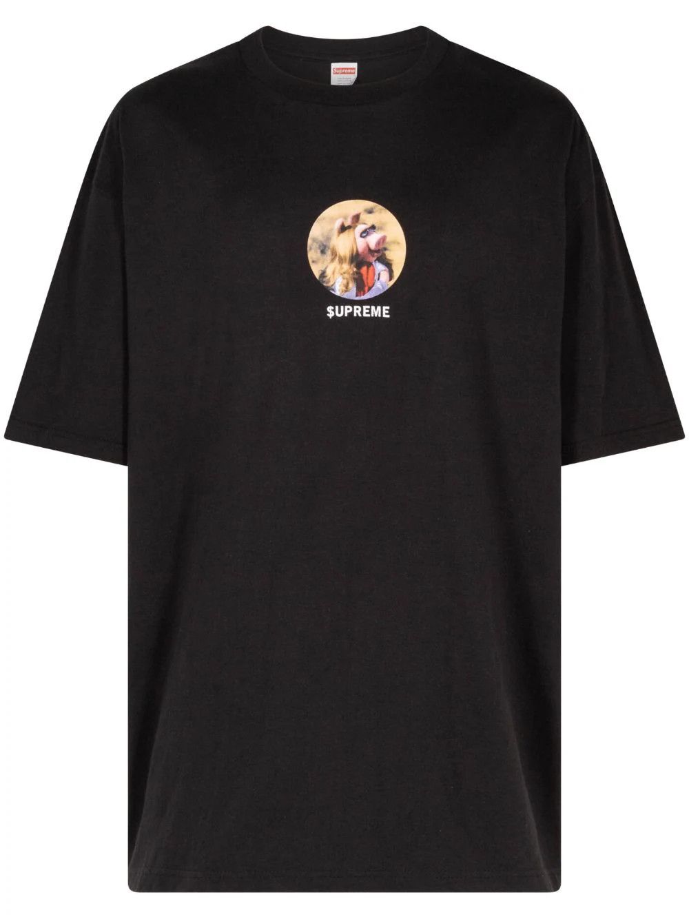 Supreme (XL) Supreme Miss Piggy Black Tee FW24 (DS) Size US XL / EU 56 / 4 - 6 Thumbnail