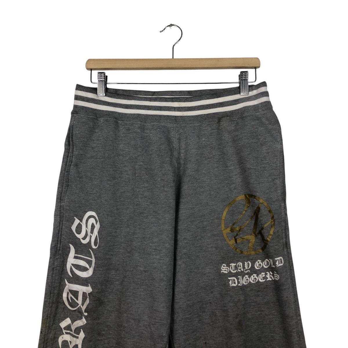 Japanese Brand 📌24 Karats Stay Gold Jogger Pants Punk Design Size US 30 / EU 46 - 4 Thumbnail