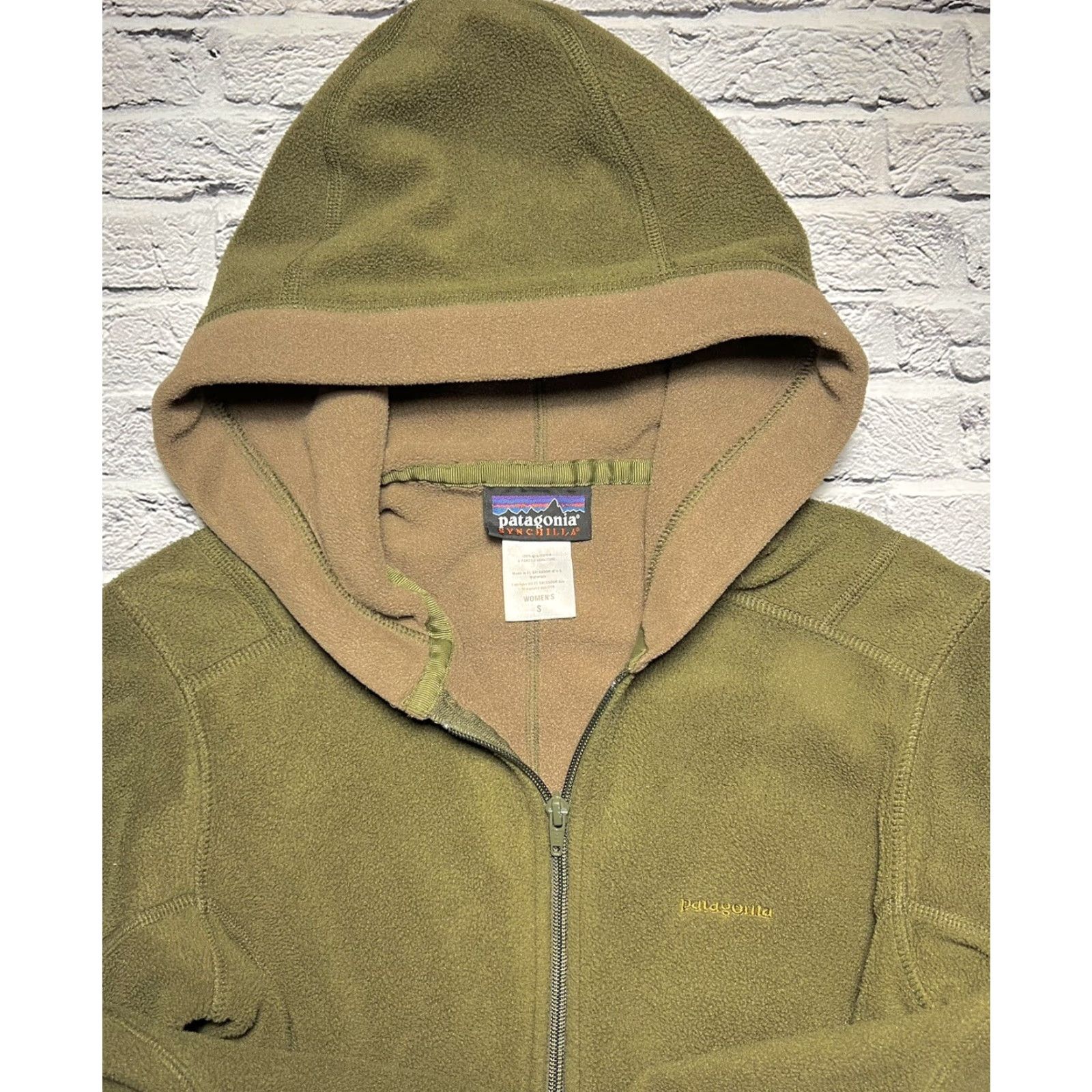 Patagonia Patagonia Women's Synchilla Windproof Artic Hoodie Fleece Full Zip S Green Jacket Womens Size S / US 4 / IT 40 - 4 Thumbnail