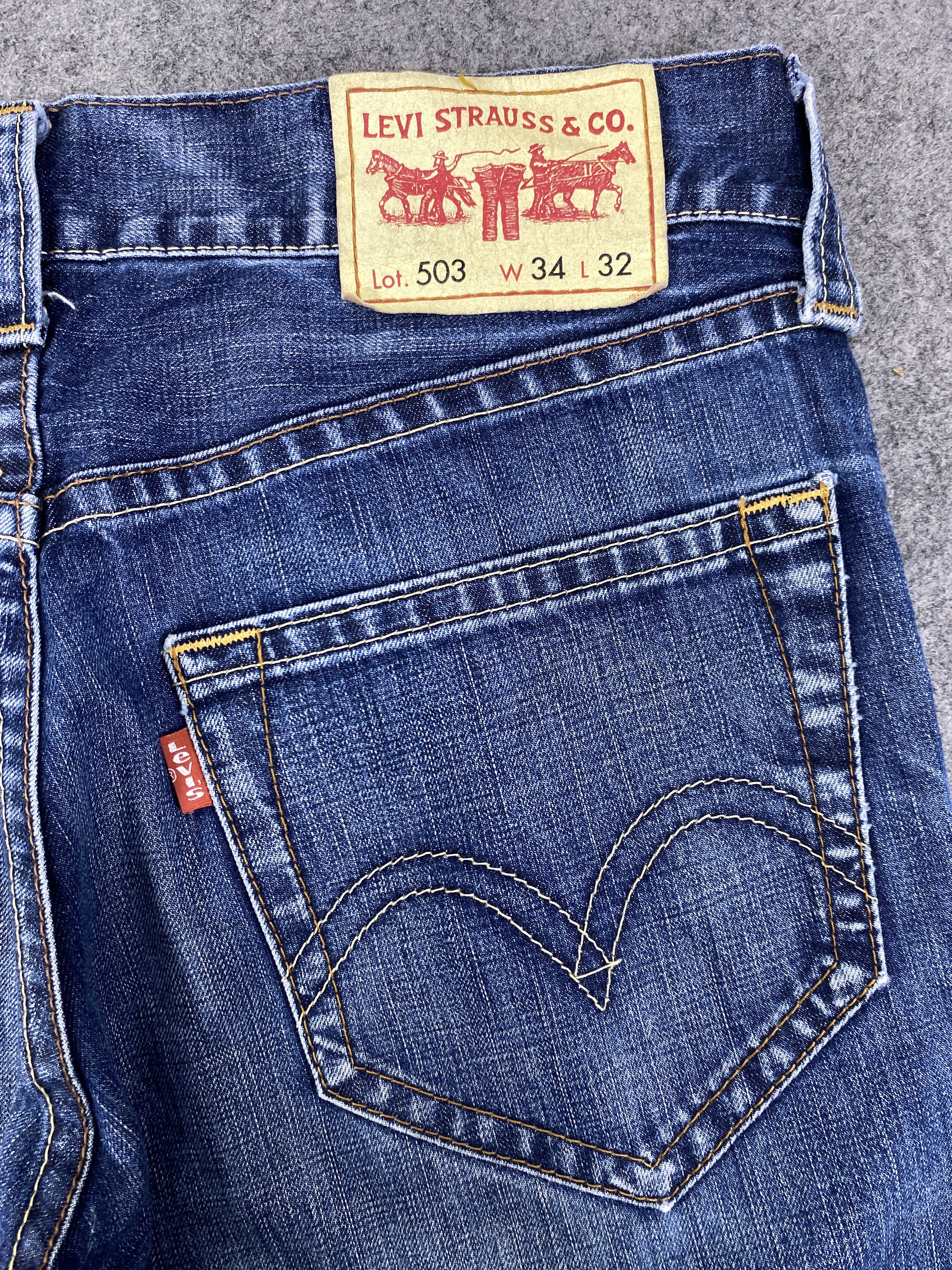 Levi's Faded Blue Vintage Levi's 503 Jeans 35x28 - JN3315 Size US 35 - 11 Thumbnail