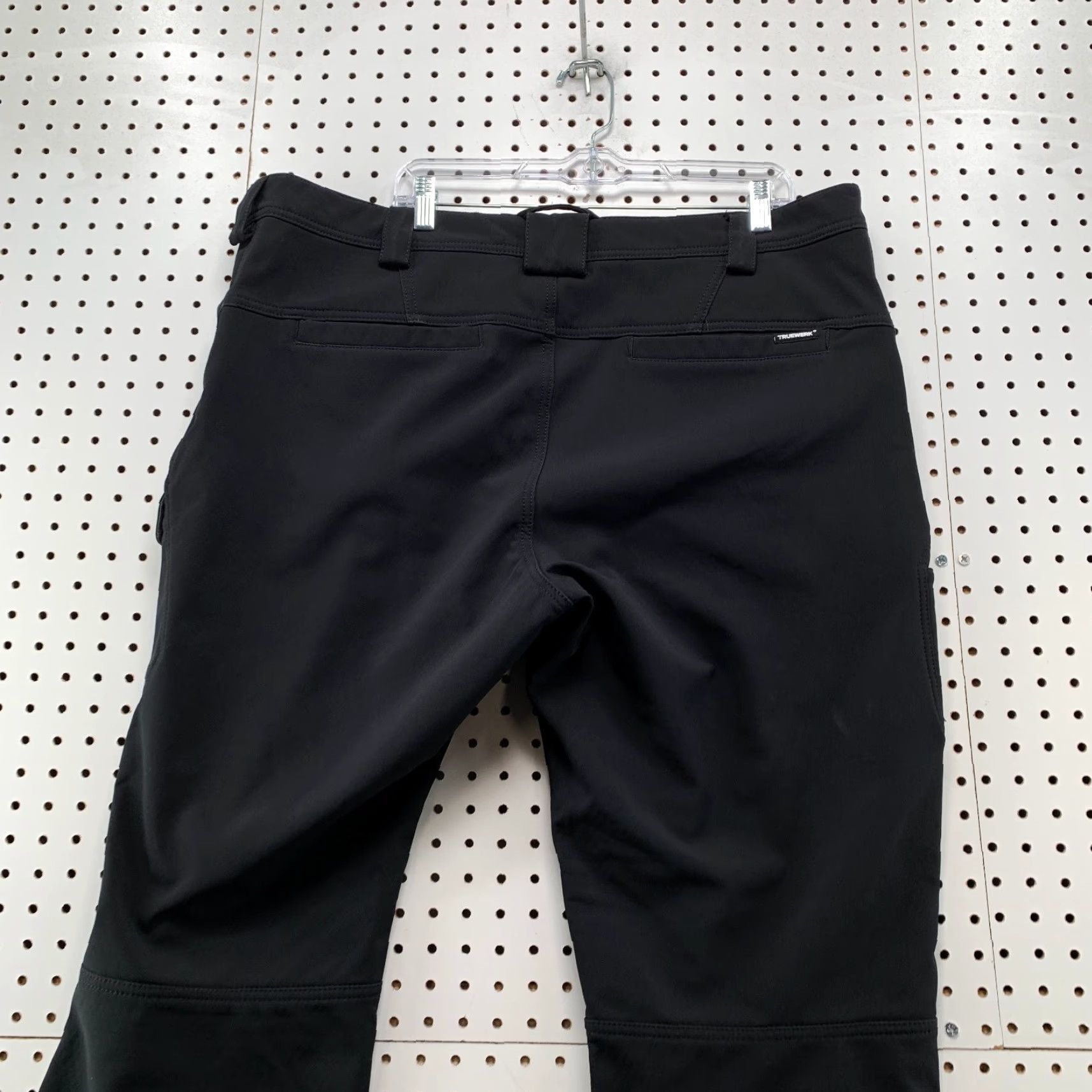 Vintage TRUEWERK Cargo Pants Black Mens 42x32 Fits 42x28.5 Utility Pockets Work Pants Cargo Pants Mens 42 Black Size US 42 / EU 58 - 7 Thumbnail