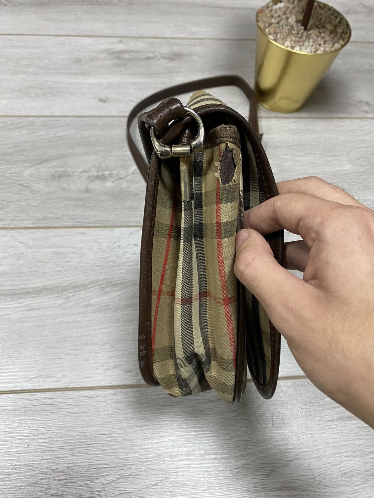 Burberry Burberrys vintage Nova Check shoulder bag cross body Size ONE SIZE - 15 Thumbnail
