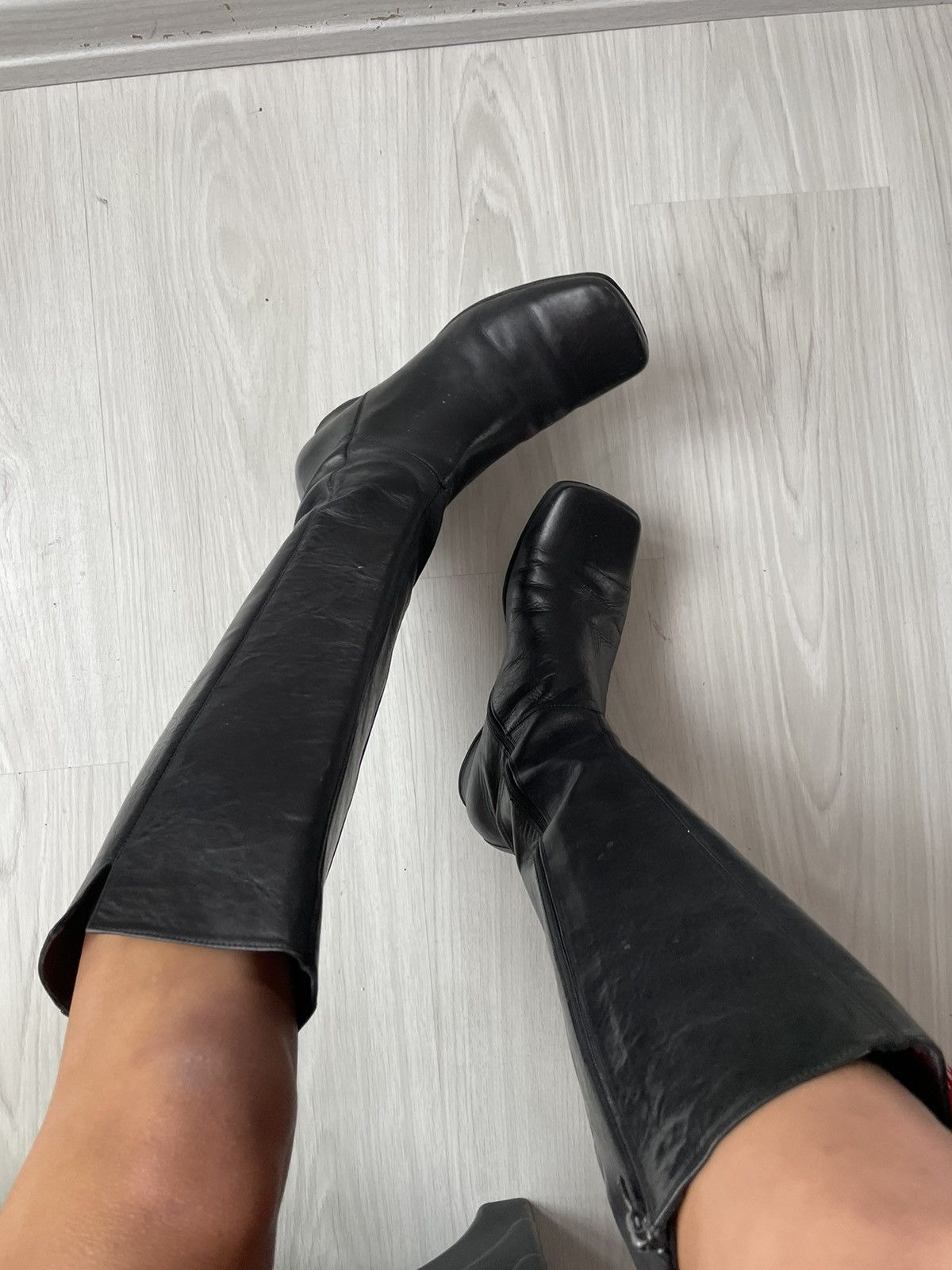 Vintage y2k leather boots Size US 6.5 / IT 36.5 - 3 Thumbnail