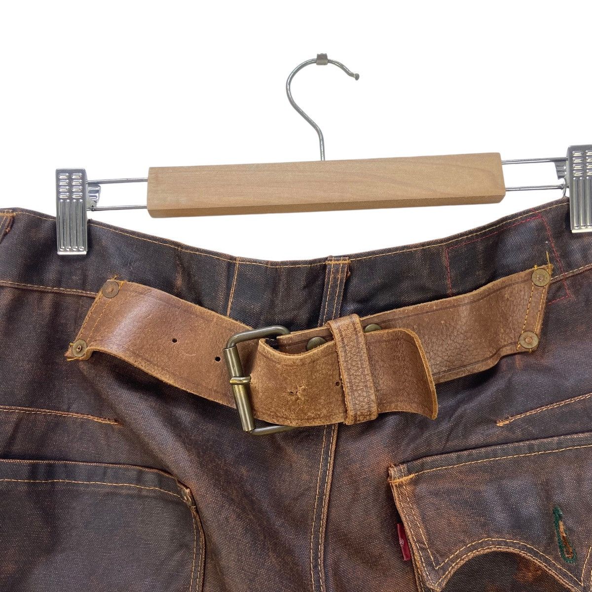 Levi's Vintage Levi’s Made in Italy Buckle Back Pants Size US 29 - 3 Thumbnail
