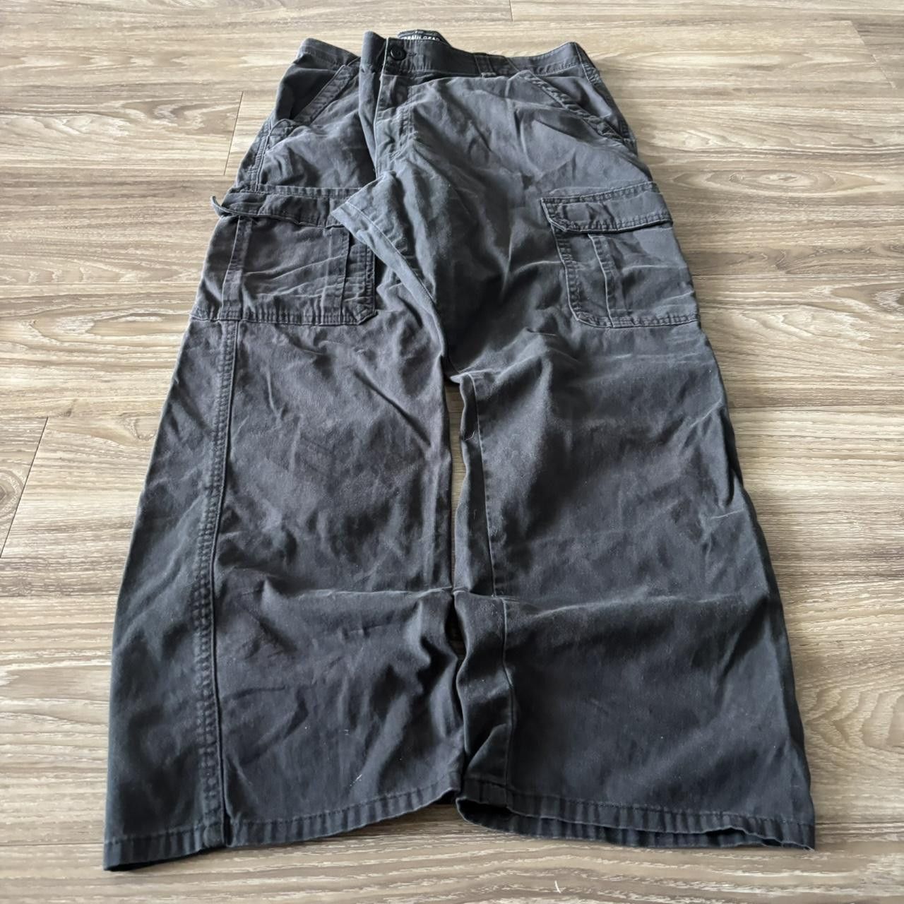 Vintage Crazy Vintage Y2K/2000s Baggy Faded Black Skater Cargo Pants! 36x29 Size US 36 / EU 52 - 3 Thumbnail