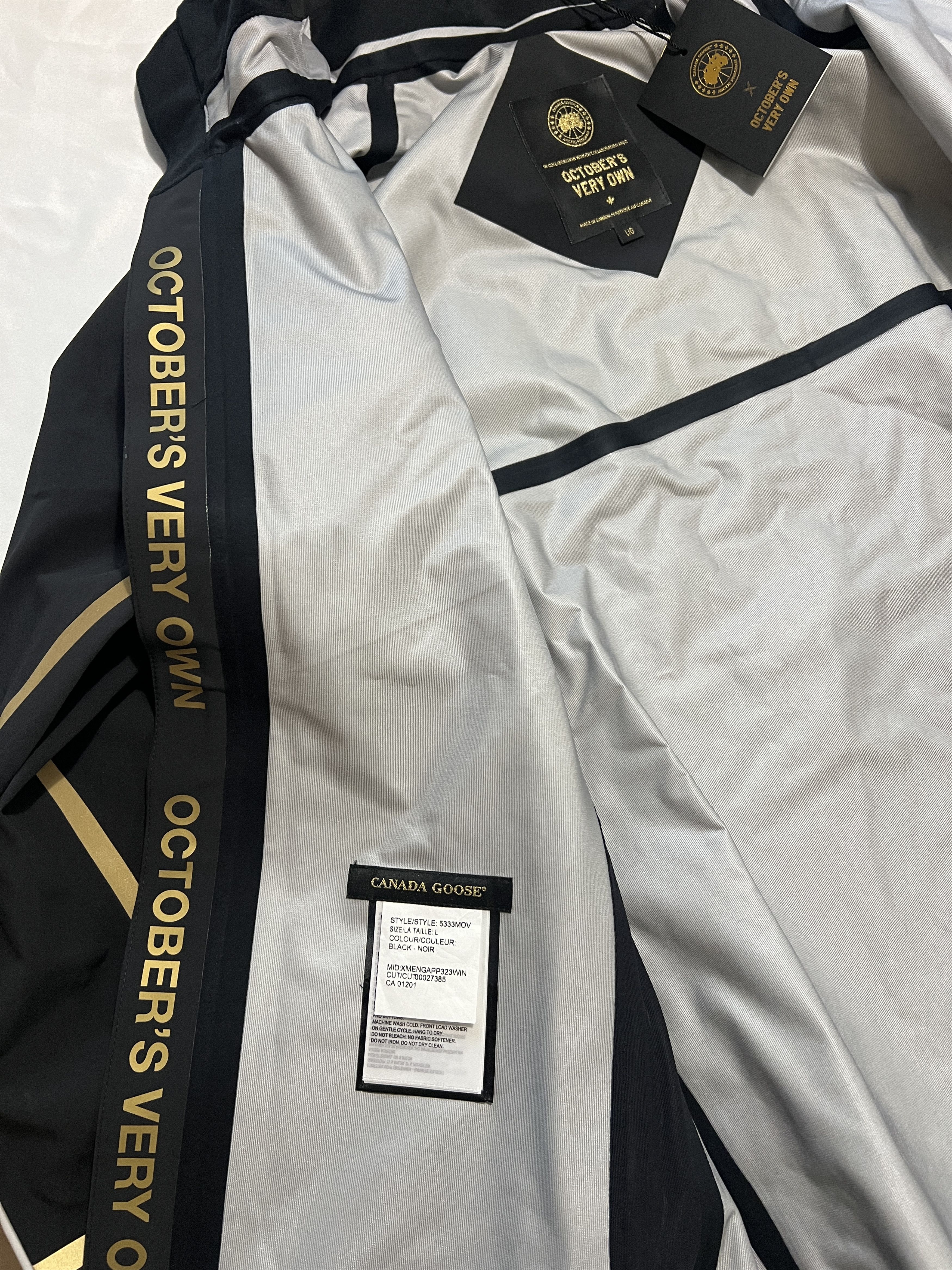 Canada Goose RARE OVO x Canada Goose Timber Shell Jacket Reflective Gold Size US L / EU 52-54 / 3 - 21 Thumbnail