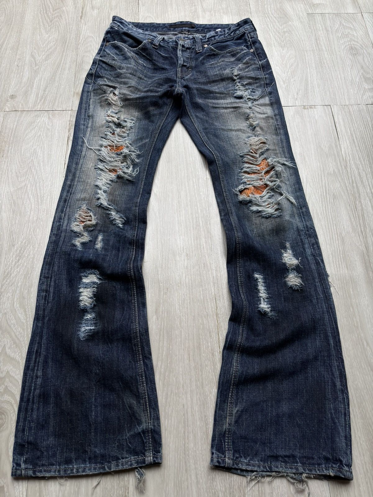 GOSTAR DE FUGA FUGA distressed flare jeans Size US 28 / EU 44 - 1 Thumbnail