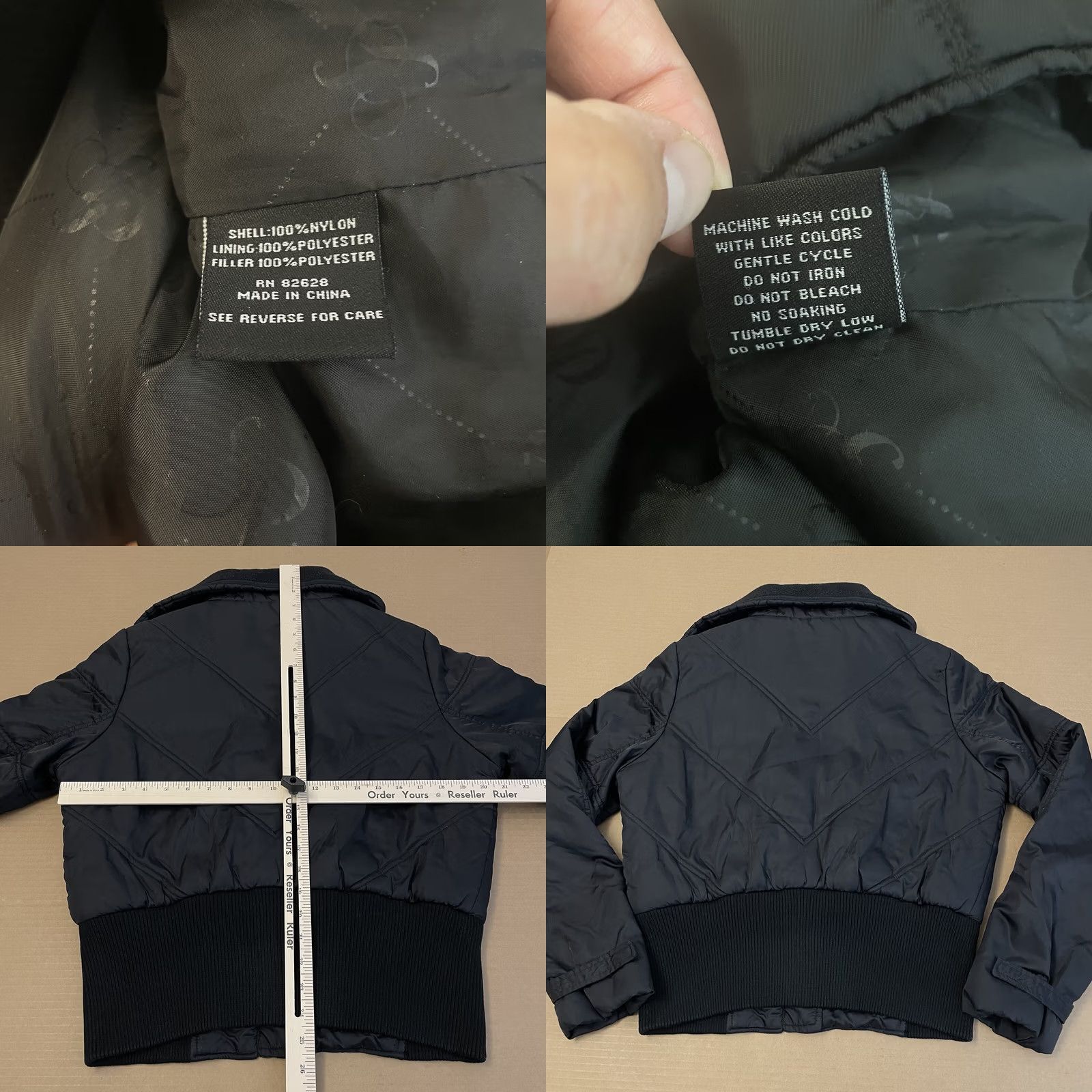 Southpole VINTAGE South Pole Jacket Womens XL Black Quilted Zipper Pockets READ READ Size XL / US 12-14 / IT 48-50 - 9 Thumbnail