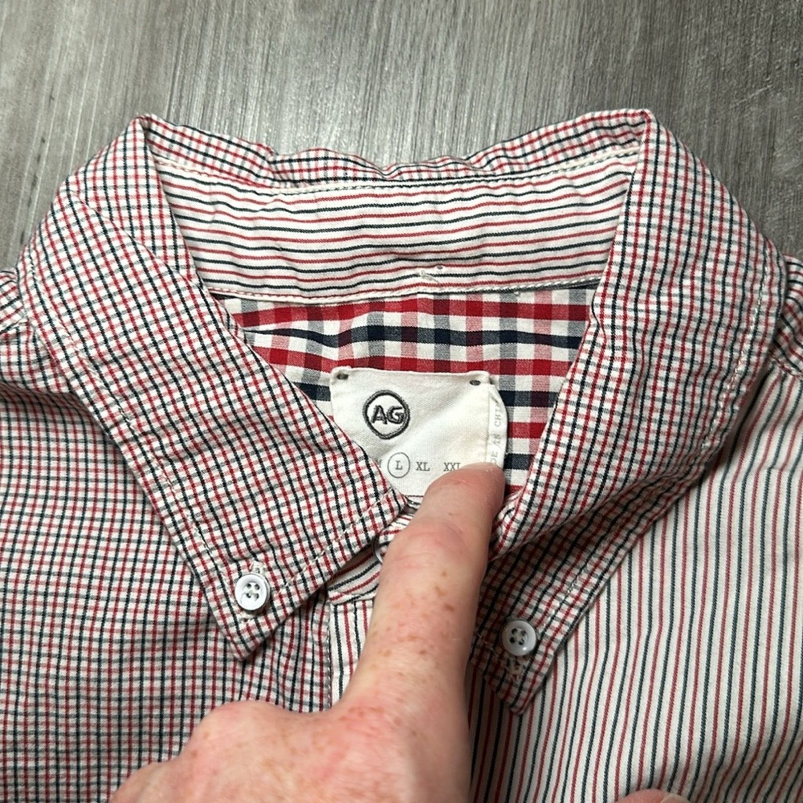 AG Adriano Goldschmied AG Jeans Long Sleeve Button Down - Large Size US L / EU 52-54 / 3 - 7 Thumbnail
