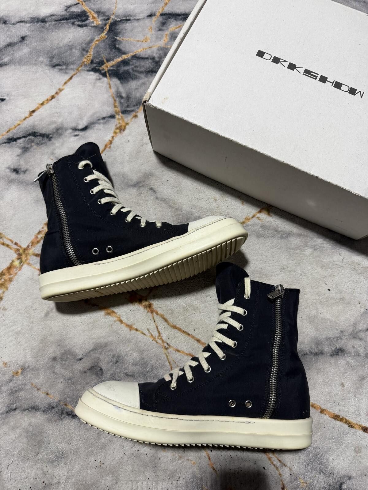Rick Owens Rick Owens DRKSHDW Nylon Highs Black - Sz 10M Size US 10 / EU 43 - 4 Thumbnail
