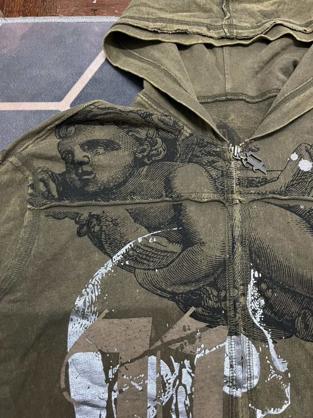 Affliction 💥PATHWAY USA Punk Reconstructed Baby Saint Skull Matty Style Size US M / EU 48-50 / 2 - 6 Thumbnail