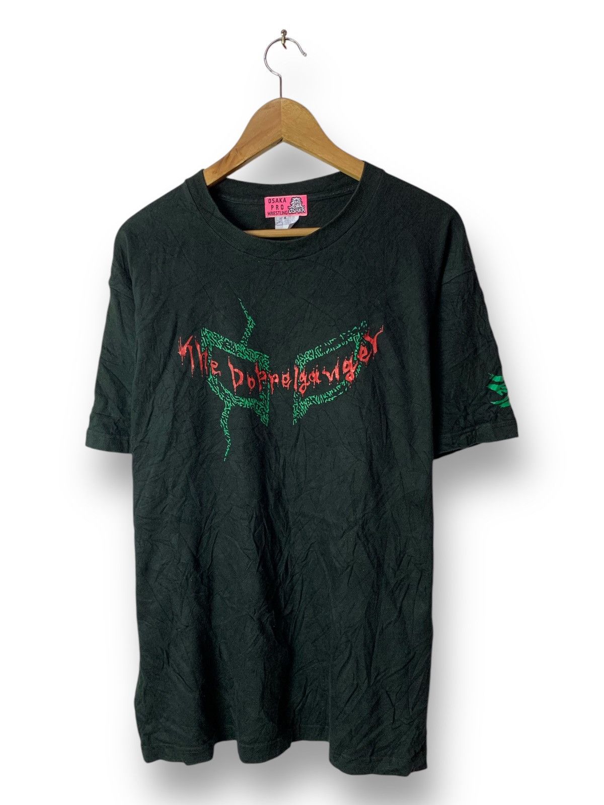 Japanese Brand Rare! Eyes of the Doppelganger Osaka Pro Wrestling Tee Size US L / EU 52-54 / 3 - 1 Thumbnail