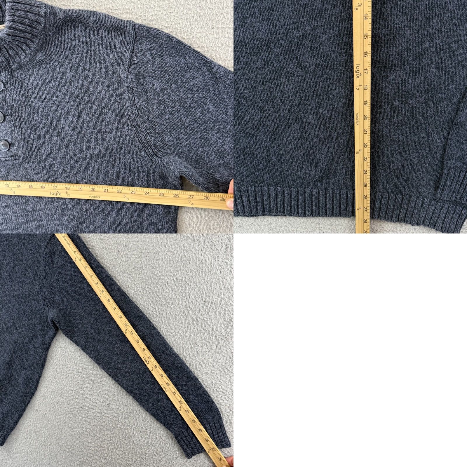 Vintage L.L. Bean Sweater Mens 2XL Blue Knit Henley Pullover Long Sleeve Casual Outdoor LL Bean Size US XXL / EU 58 / 5 - 8 Thumbnail