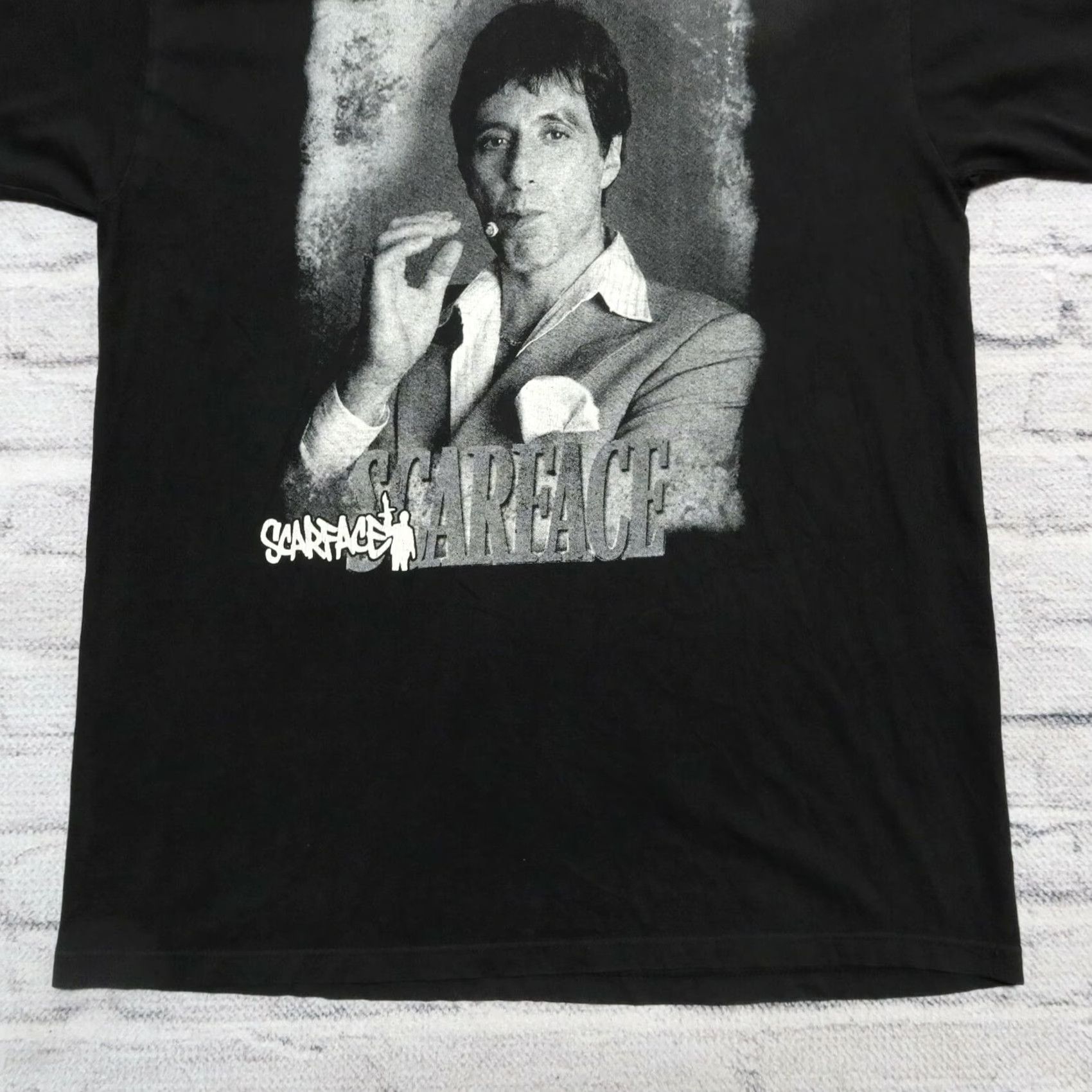 Vintage VINTAGE Scarface Tony Montana Tshirt Mens XXL Black Movie Size US XXL / EU 58 / 5 - 3 Thumbnail