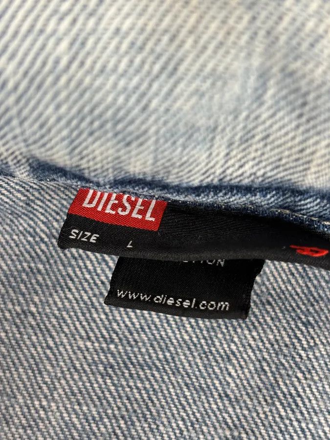 Diesel Diesel Light Blue Faded Denim Jacket Size US M / EU 48-50 / 2 - 11 Thumbnail