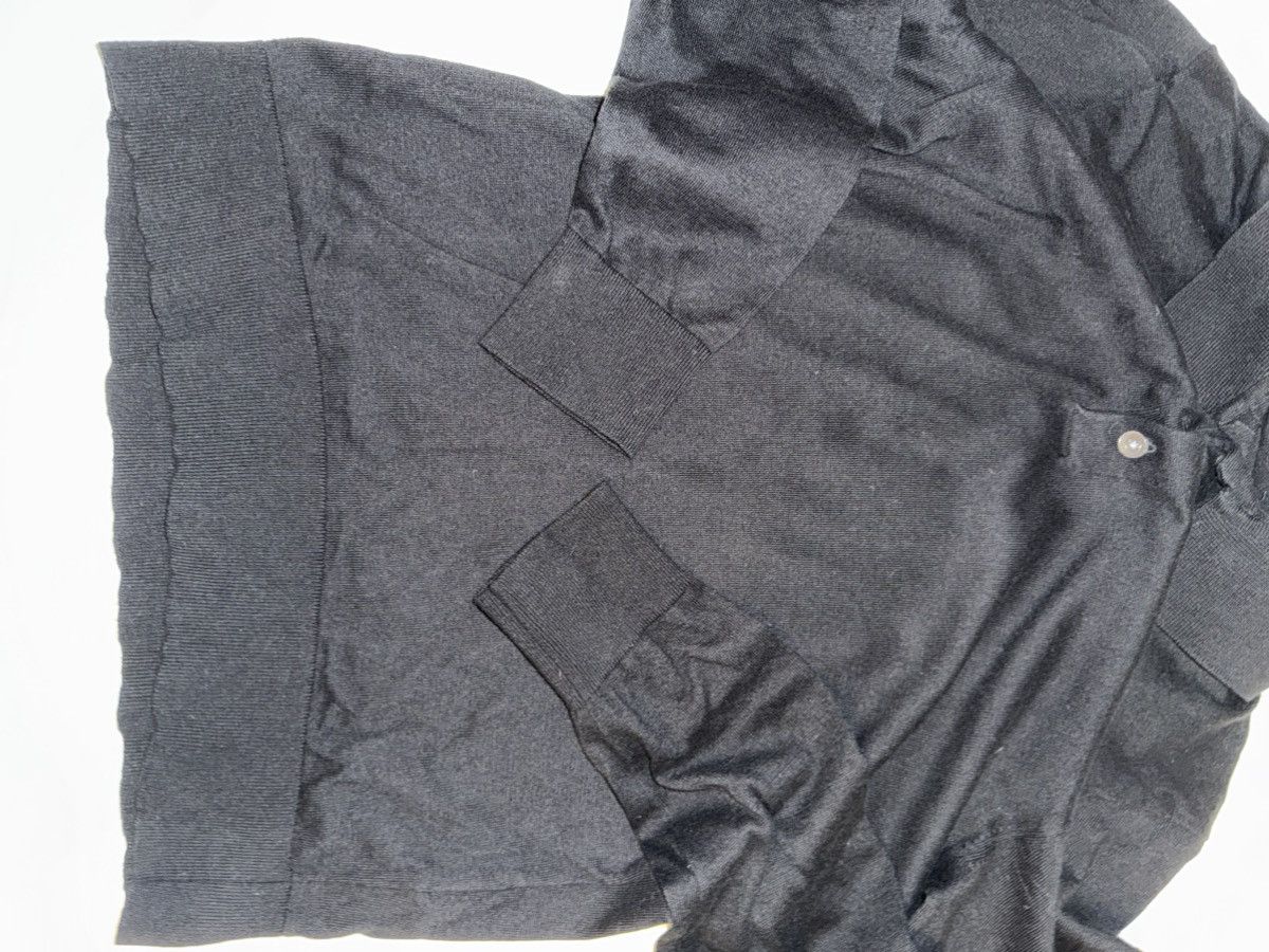 Madewell Madewell Black Cotton Long-sleeve Polo Size US XS / EU 42 / 0 - 8 Thumbnail