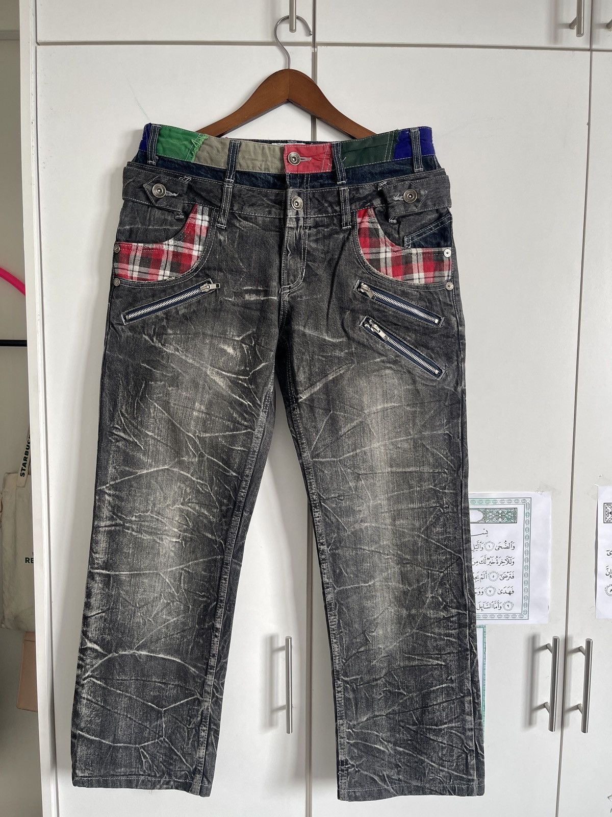 Vintage VINTAGE🔥🔥PATINA SKATEGANG DOUBLE WAIST WASHED BLACK 32X28 Size US 32 / EU 48 - 3 Thumbnail