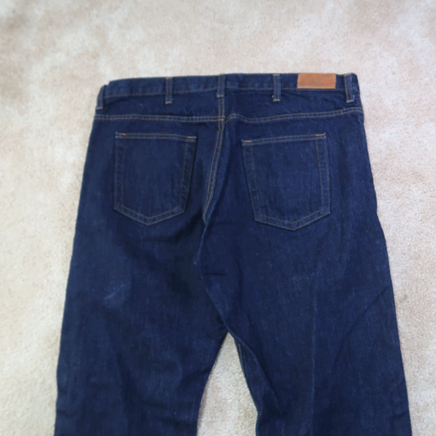 Denime Dearborn Denim Jeans Men 40x34 Blue Wash Straight Leg Stretch Denim 5-Pocket Regular Mens, USA Size US 40 / EU 56 - 6 Thumbnail