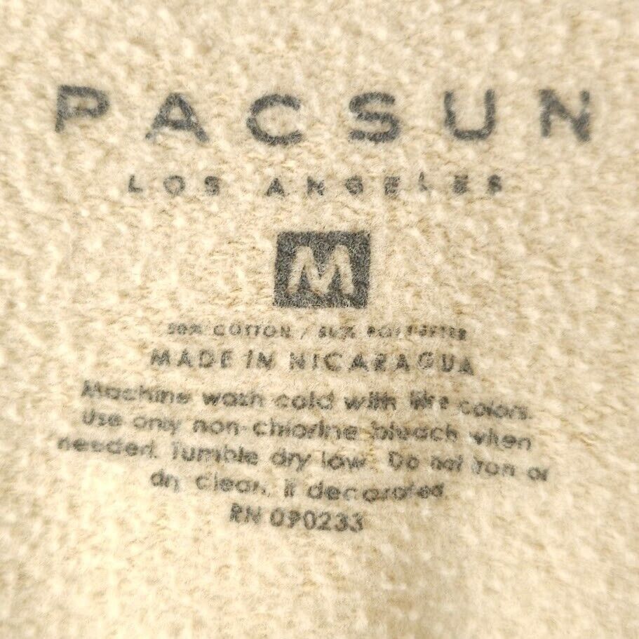 Pacsun End Of The World Sweatshirt Hoodie Mens Size Medium Beige Size US M / EU 48-50 / 2 - 6 Thumbnail