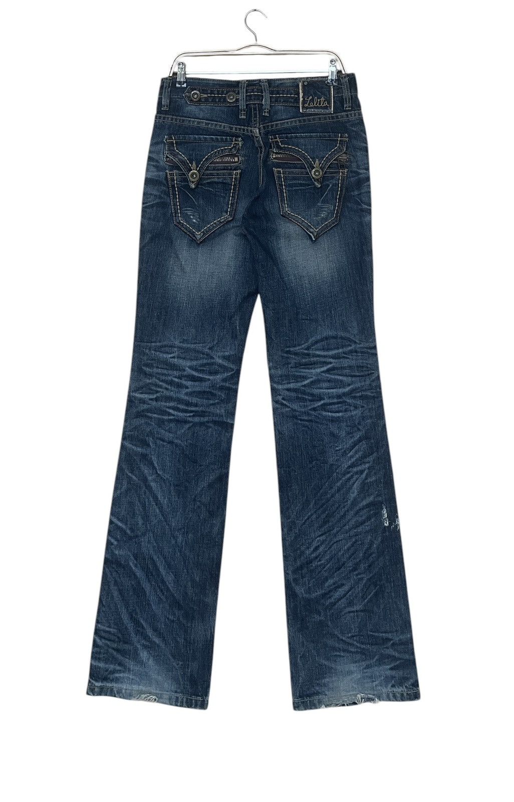 If Six Was Nine × Japanese Brand × Vintage Vintage Japanese Brand Lolita Flared Jeans 2000s Size US 30 / EU 46 - 2 Thumbnail