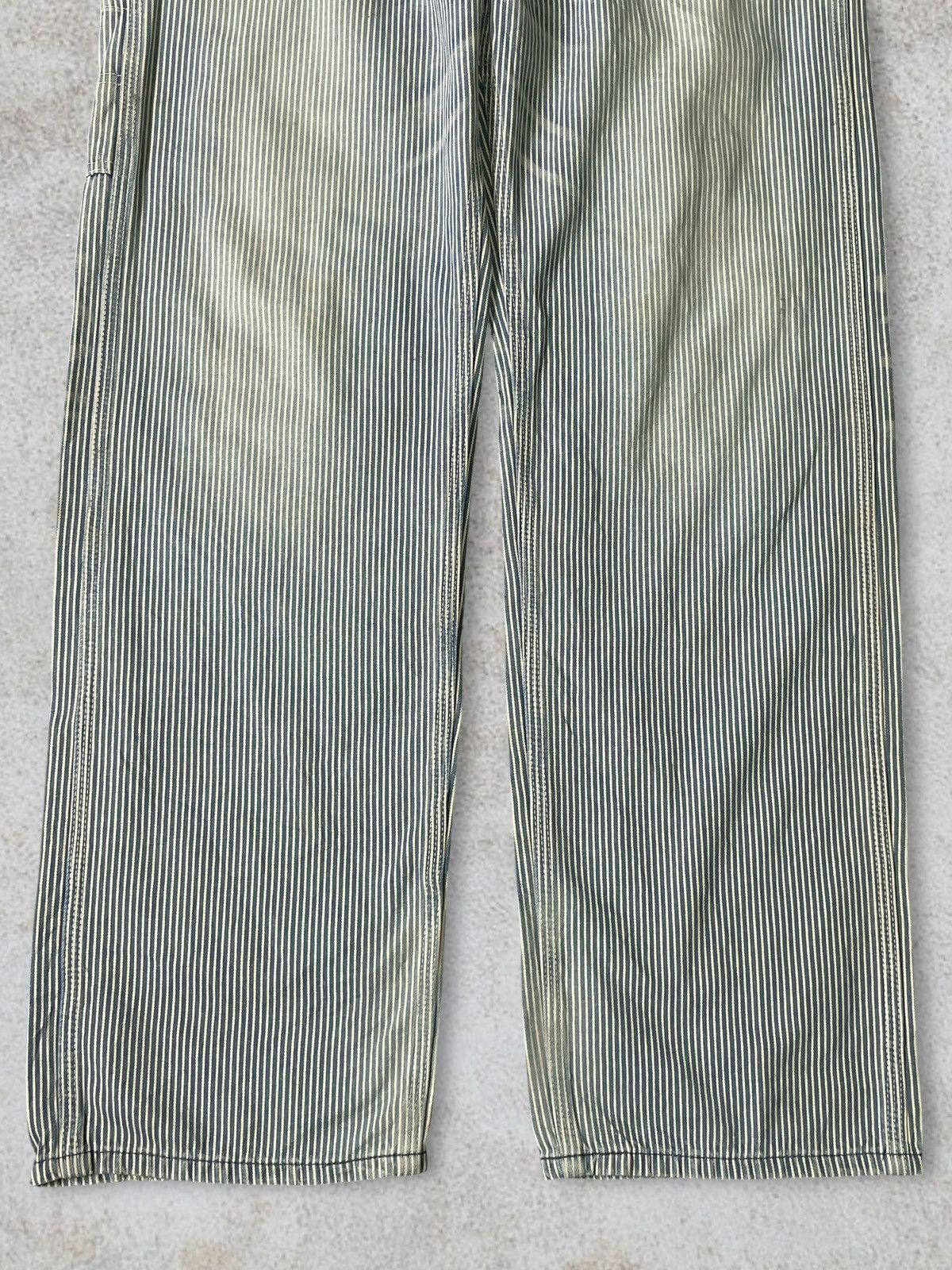 Lee Vintage Lee Hickory Iconic Railroad Carpenter Loose Jeans Size US 33 - 10 Thumbnail