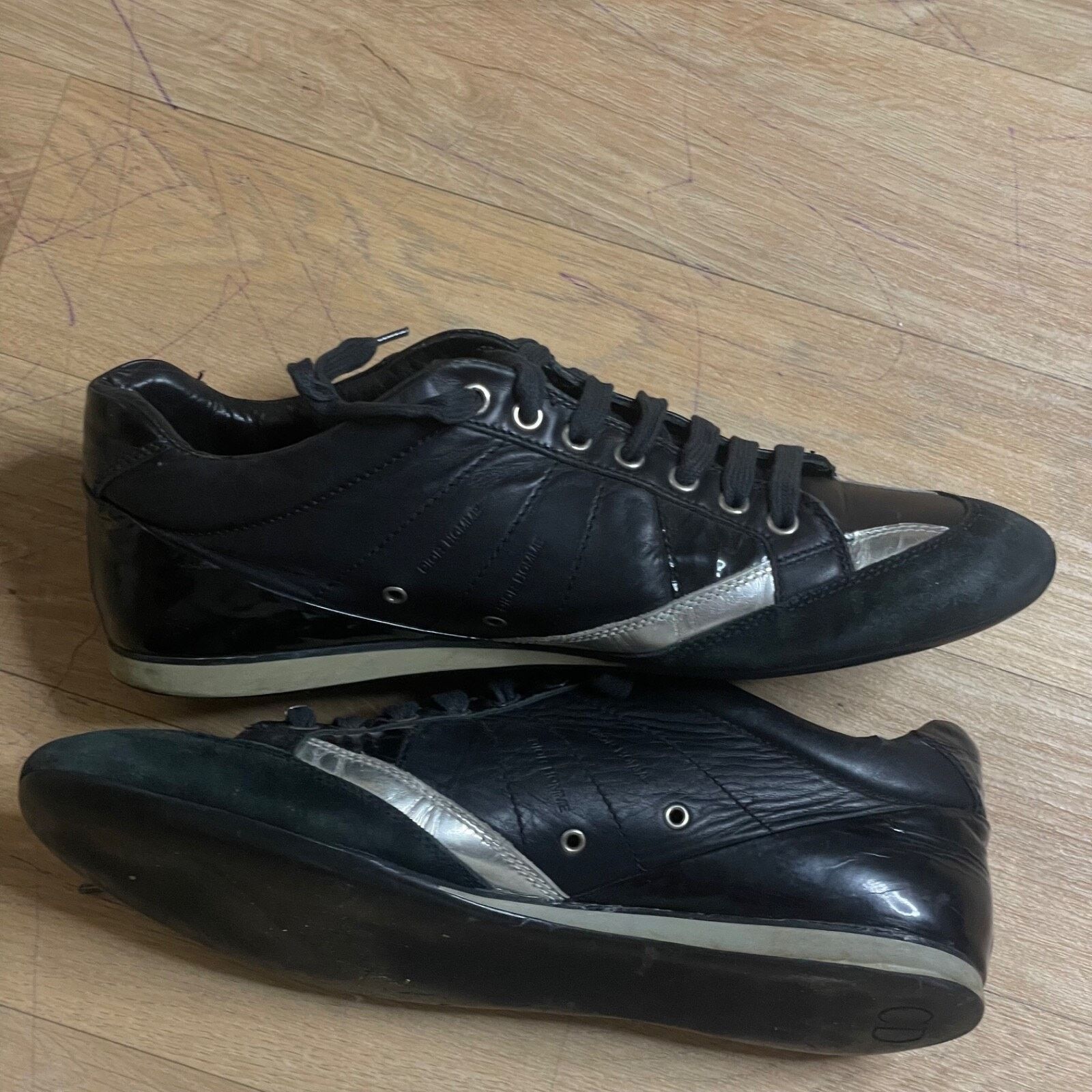 Dior Christian Dior Homme Sneakers Men's Low TOP Black Leather Size US 9 / EU 42 - 4 Thumbnail