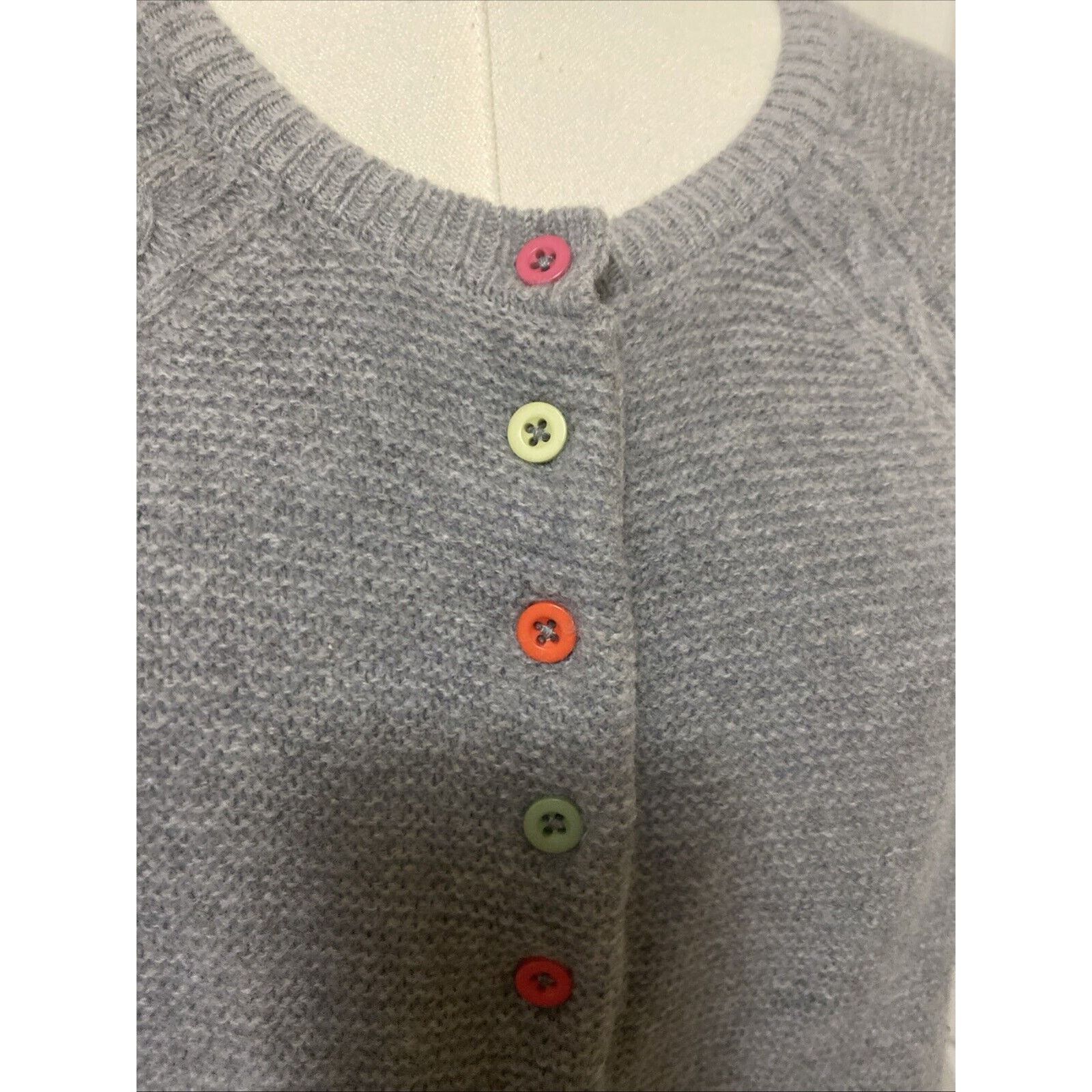 Other Lambswool Wool TABITHA WEBB Gray Cardigan Buttons Medium Size M / US 6-8 / IT 42-44 - 3 Thumbnail
