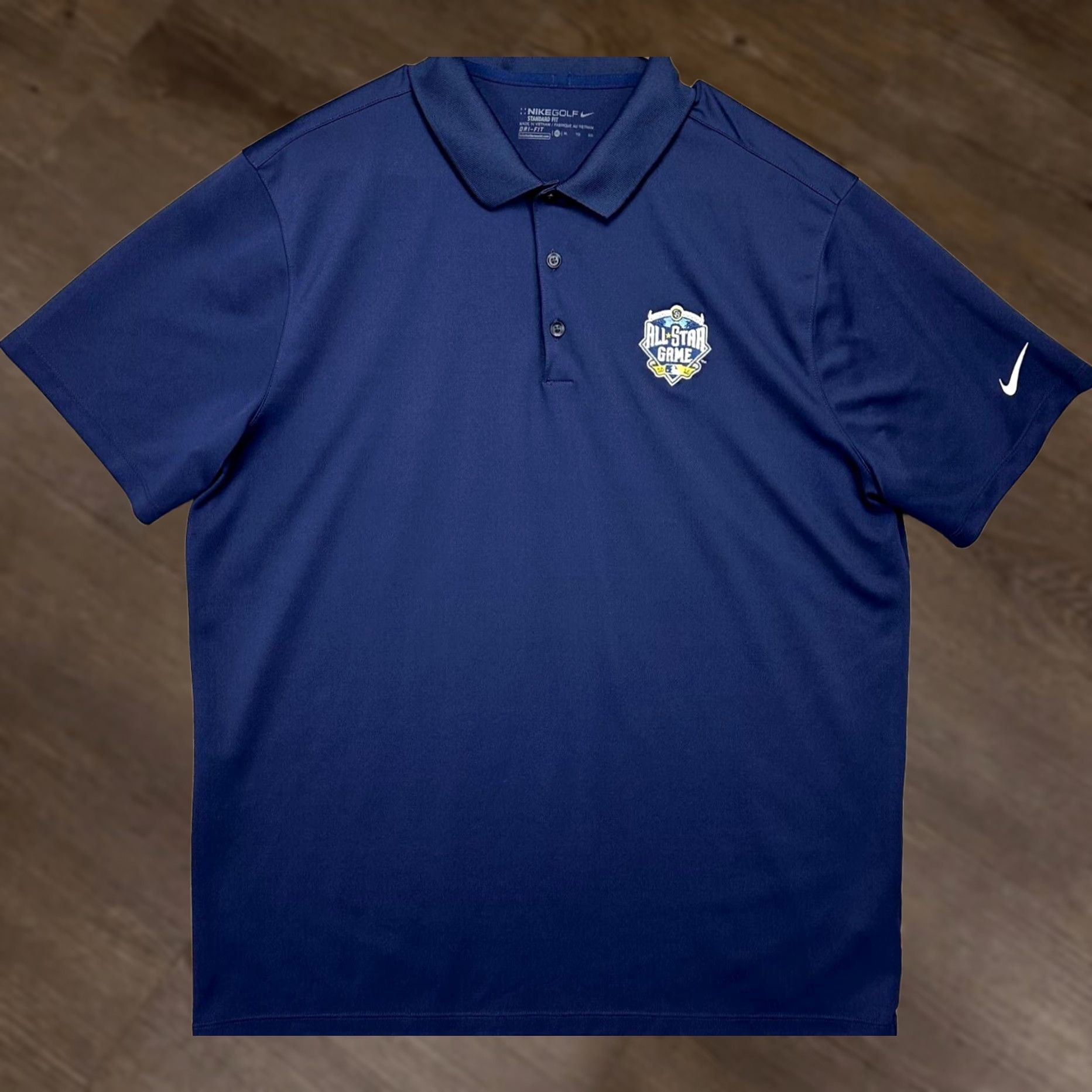 Nike Nike Golf Shirt Mens XL Dri-Fit Polo Dark Navy Button Short Sleeve Athletic Casual Size US XL / EU 56 / 4 - 1 Thumbnail