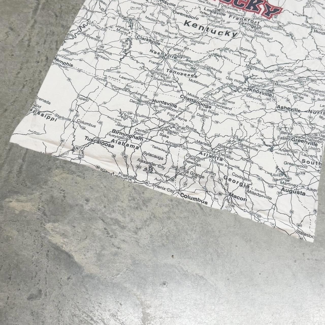 Japanese Brand × Vintage Vintage 90s State of Mine Kentucky Map AOP T-Shirt Size US XXL / EU 58 / 5 - 3 Thumbnail